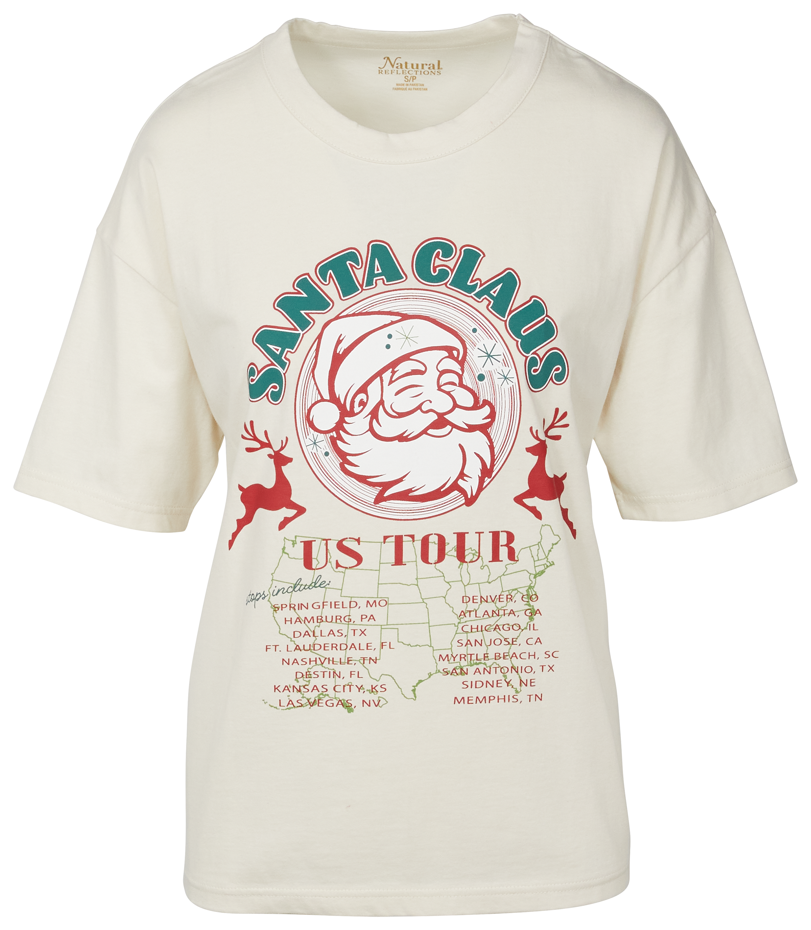 Image of Natural Reflections Santa's World Tour Short-Sleeve T-Shirt