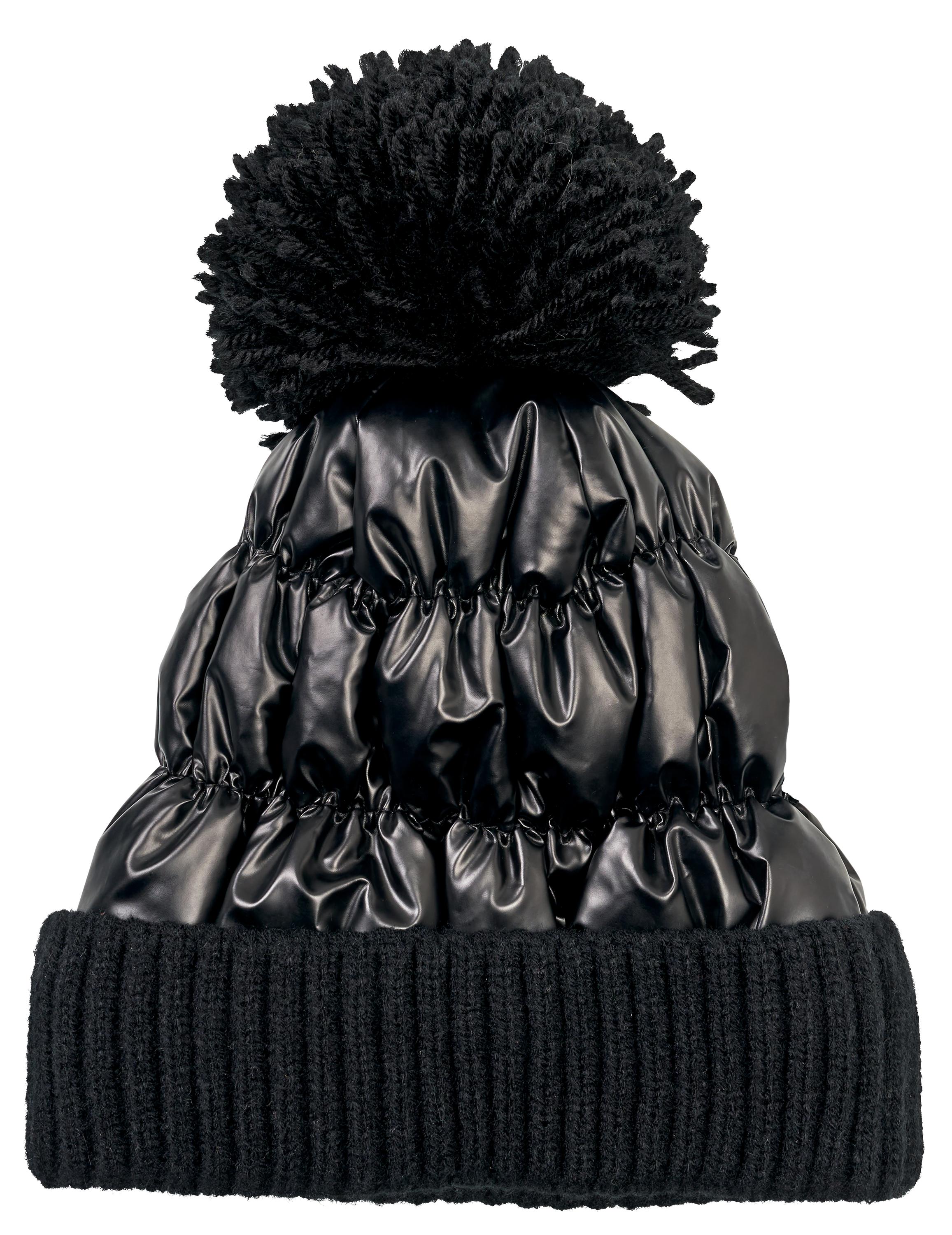 Image of Natural Reflections Puffer Beanie for Ladies