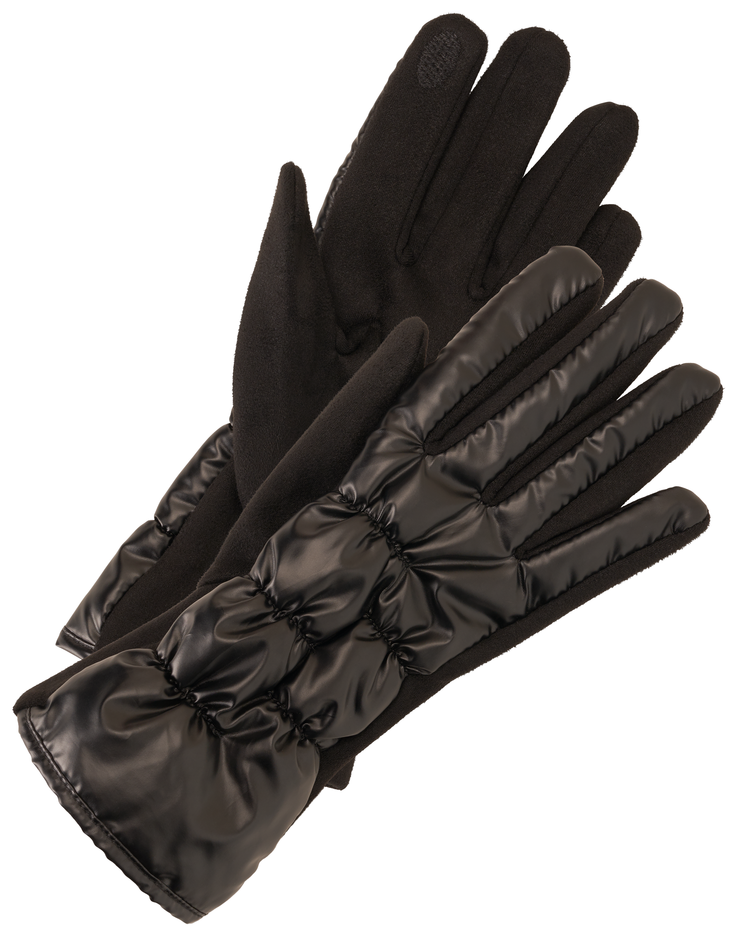 Image of Natural Reflections Puffer Gloves for Ladies