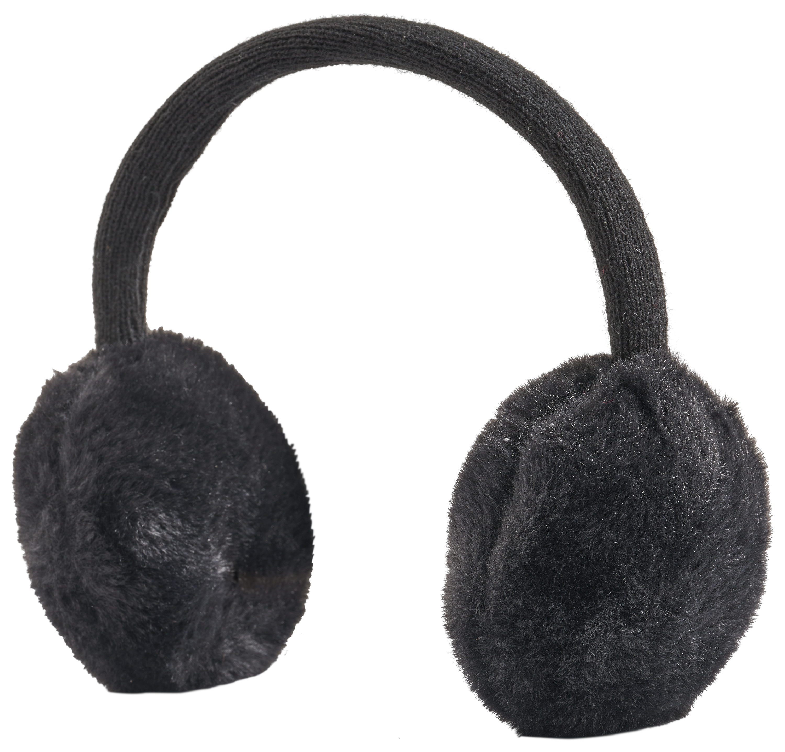 Image of Natural Reflections Faux-Fur Earmuffs for Ladies - Black