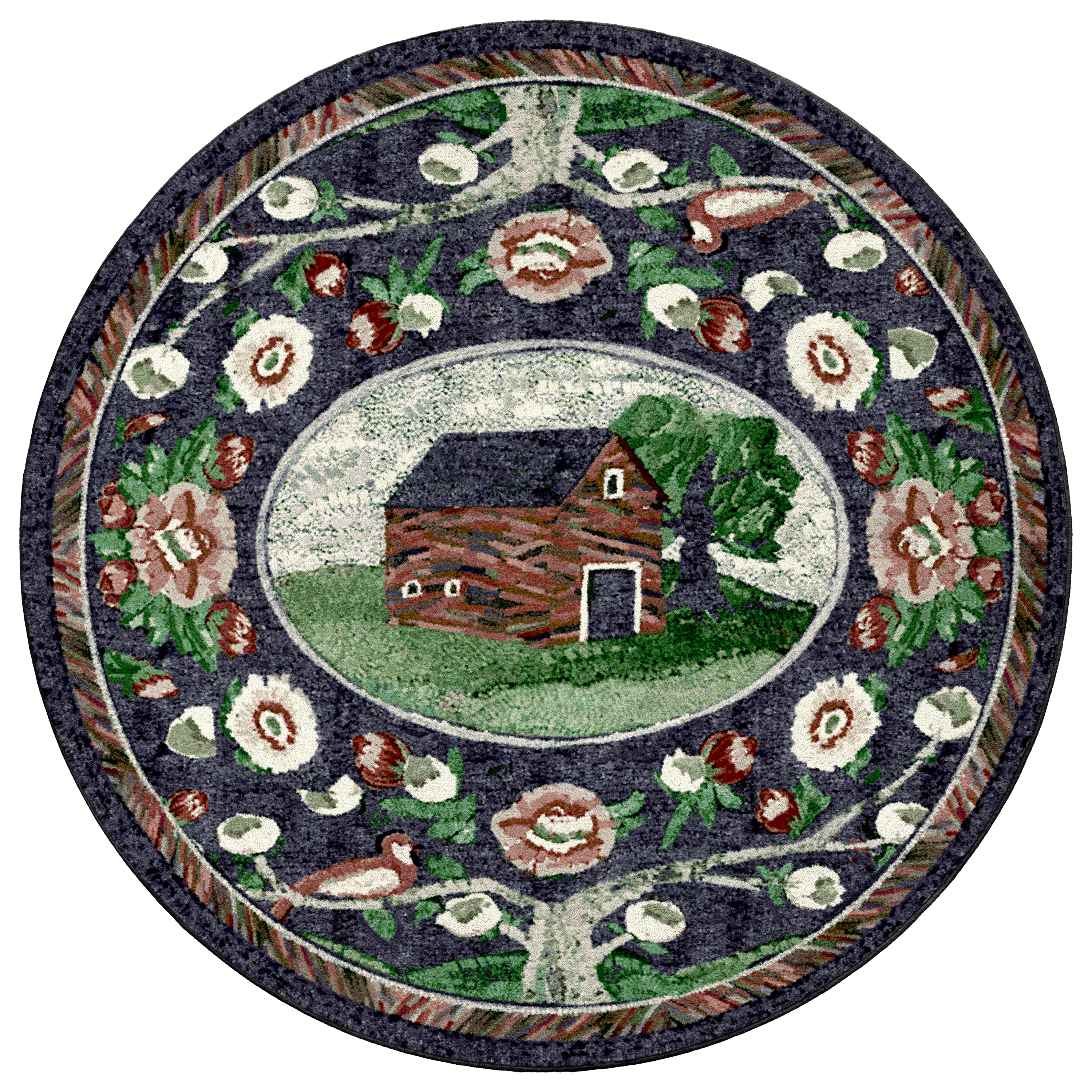 Image of American Dakota Home Sewn Midnight Rug - Multi - 8'