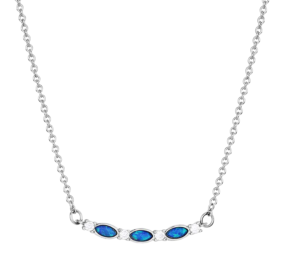 Image of Montana Silversmiths Moonlit Night Crystal Opal Necklace