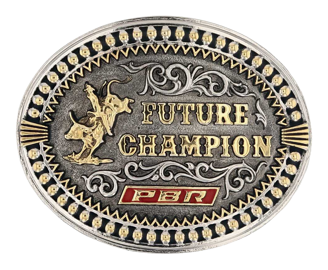 Image of Montana Silversmiths Future Champion PBR Attitude Belt Buckle