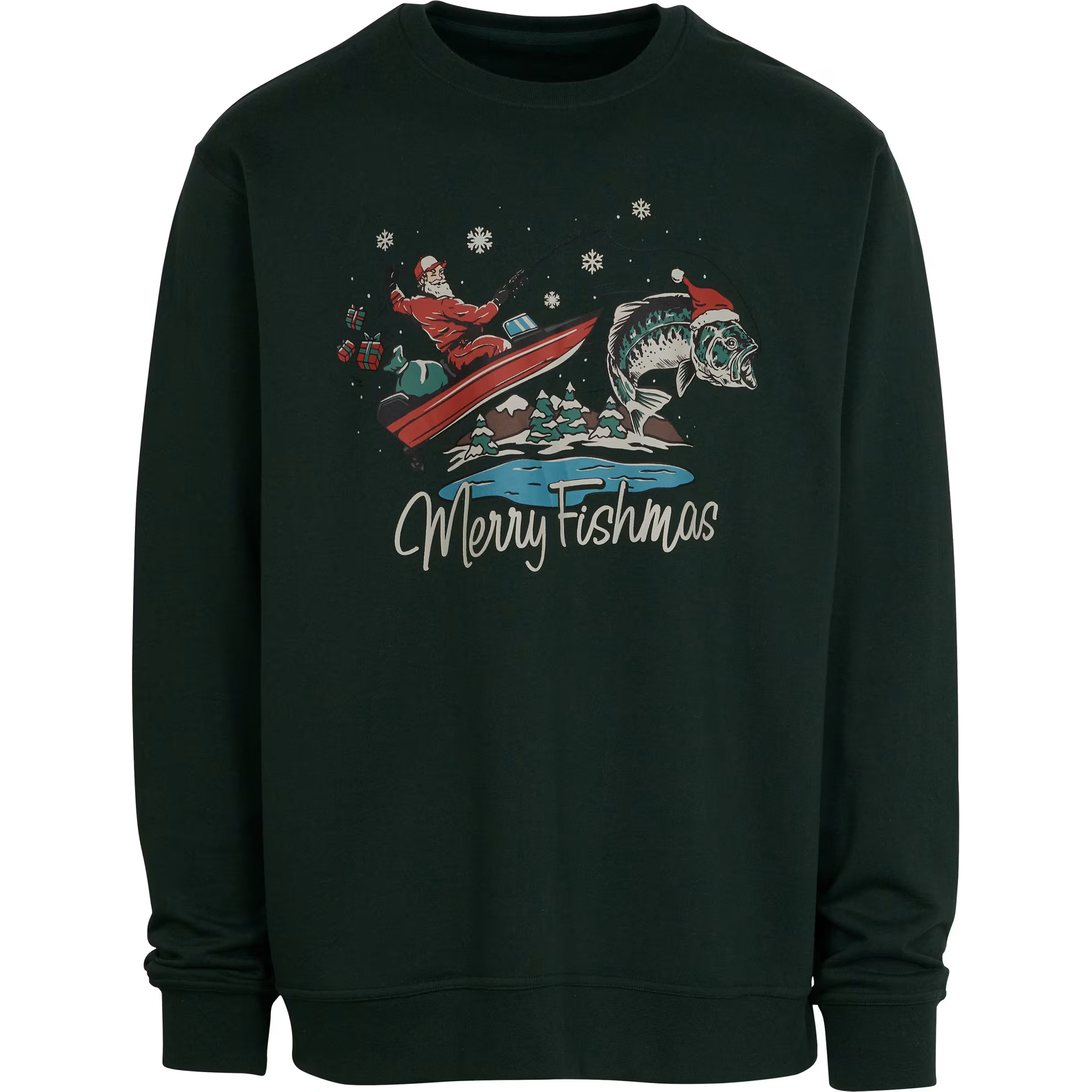 Bass Pro Shops Merry Fishmas Long-Sleeve Sweatshirt for Adults