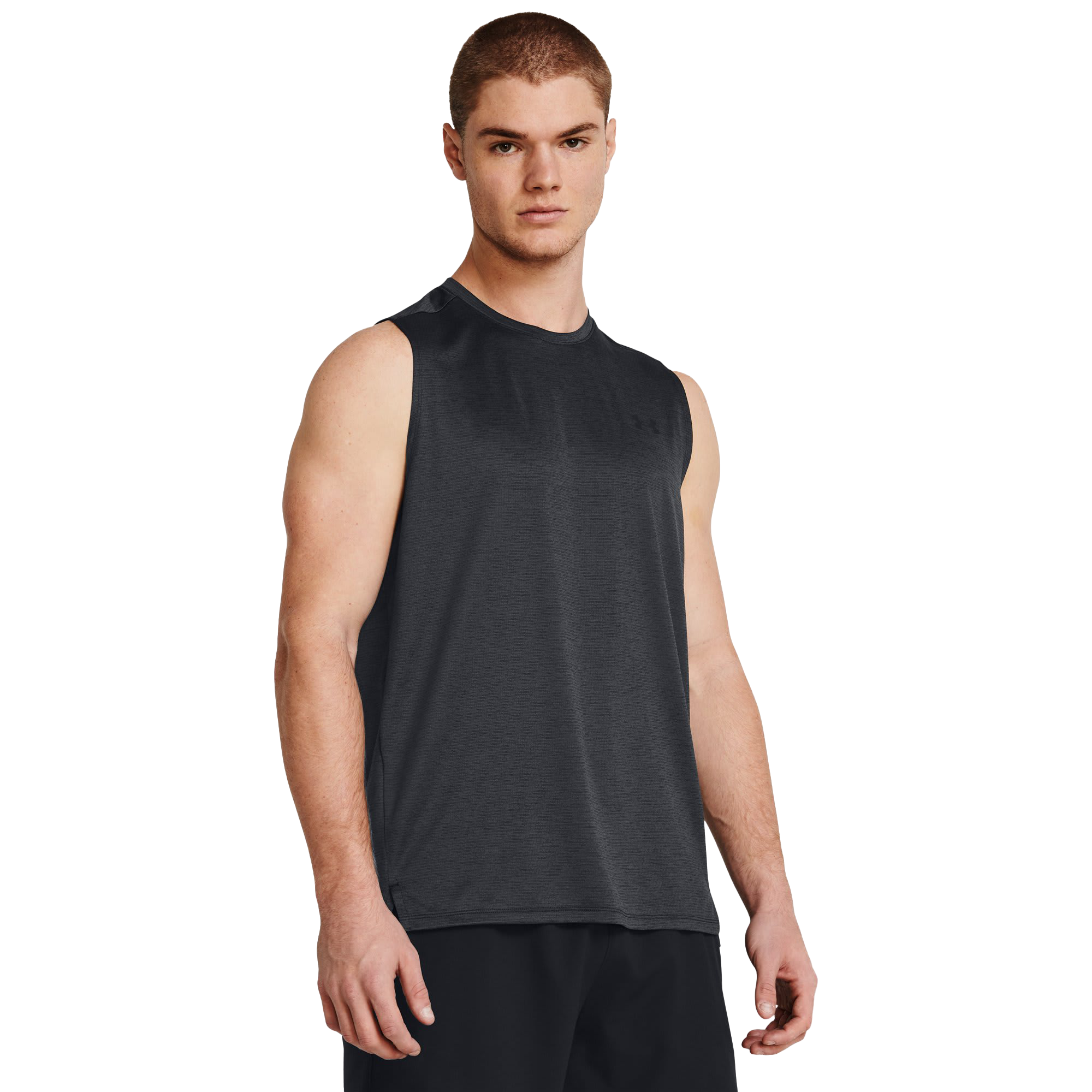 Image of Under Armour Tech Vent Tank for Men - Black/Black - 2XL