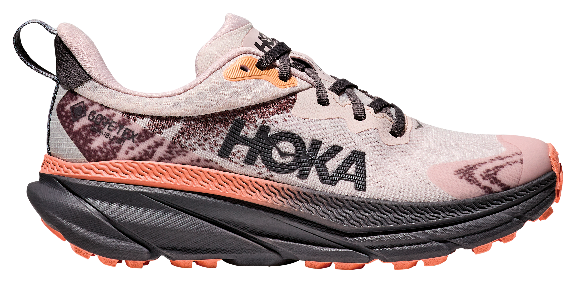 Image of Hoka Challenger 7 GTX Waterproof Trail Running Shoes for Ladies - Cosmic Pearl/Galaxy - 6M