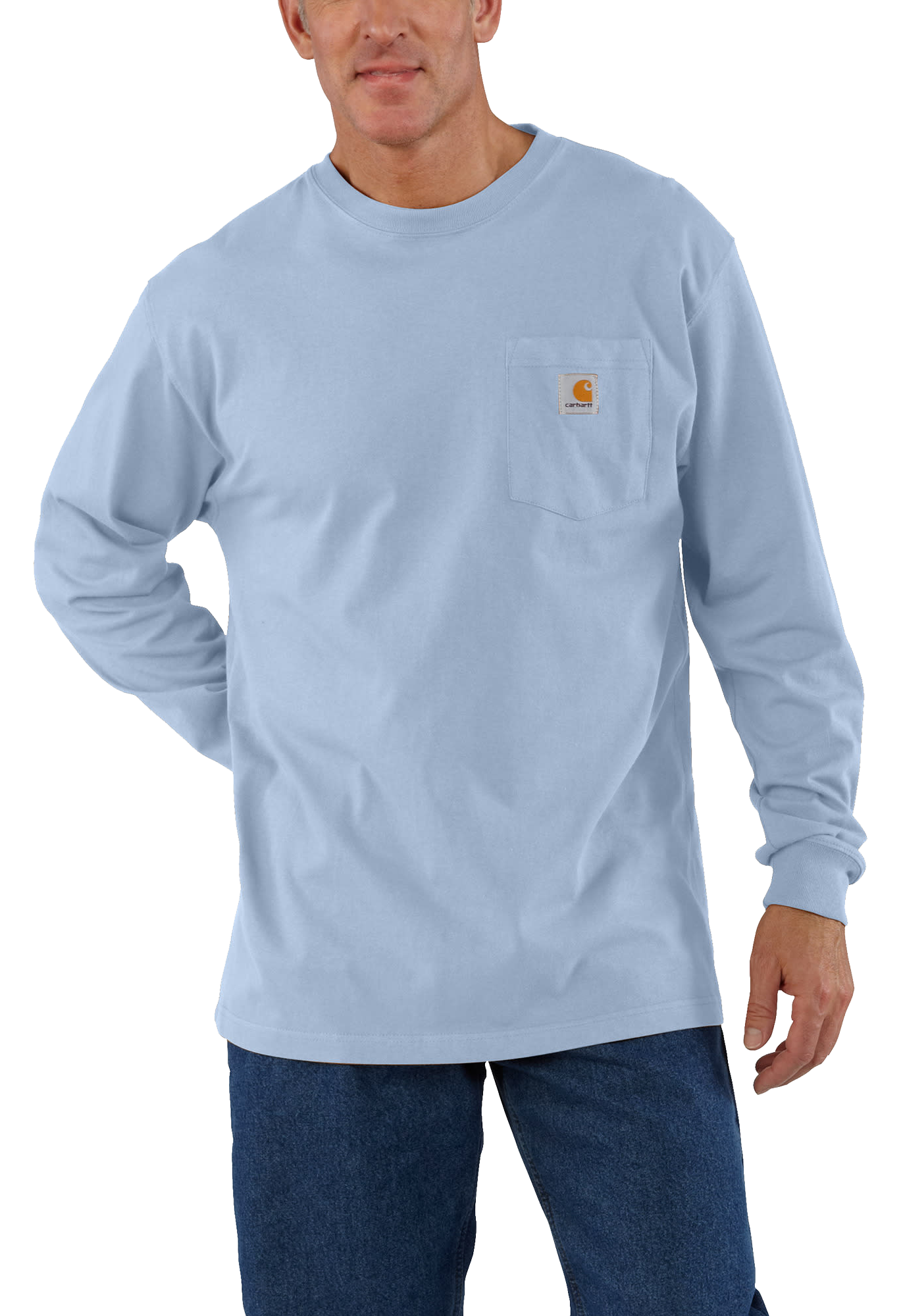 New! Carhartt Workwear Loose-Fit Long-Sleeve Pocket T-Shirt for Men