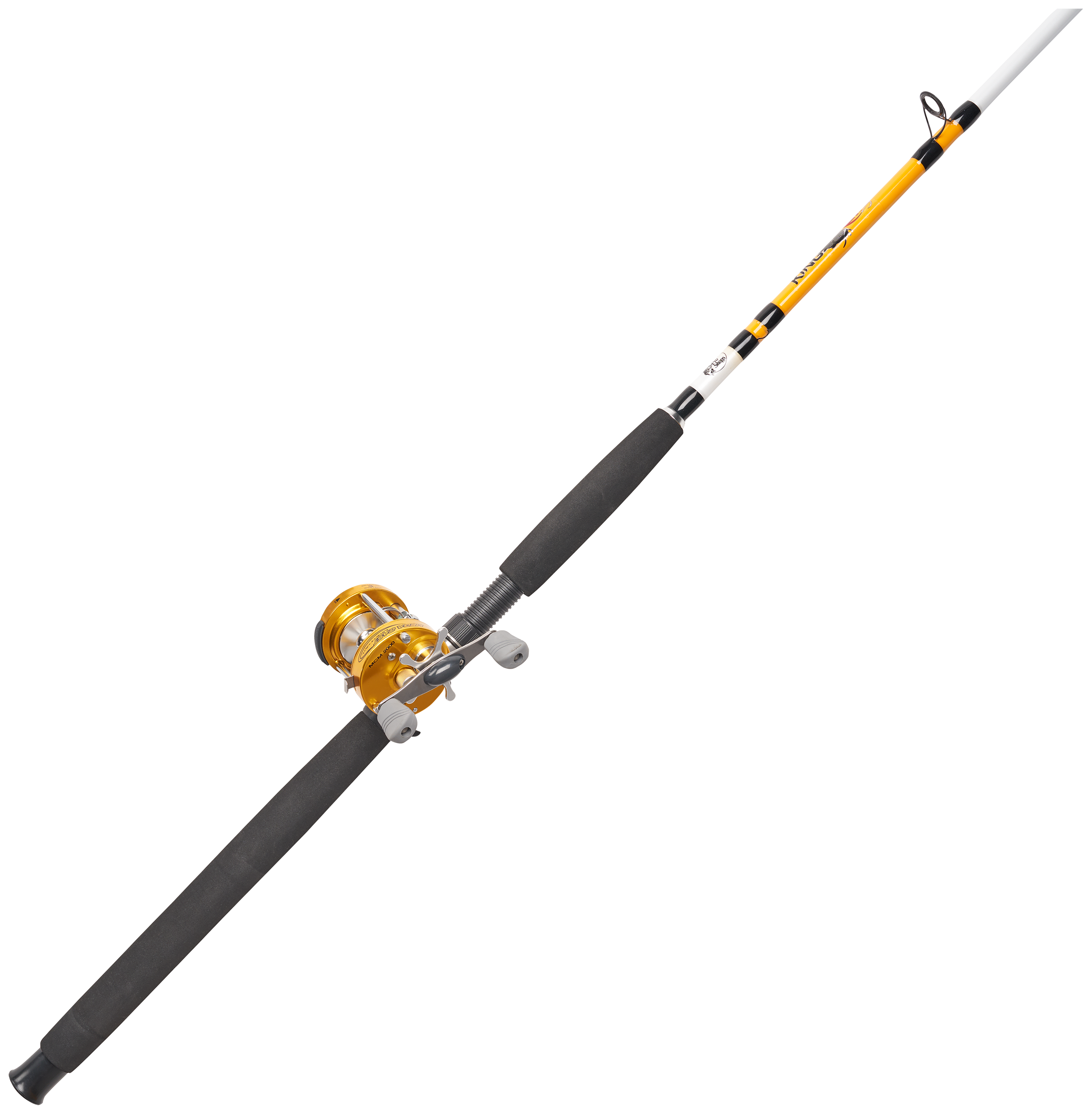 Image of Bass Pro Shops MegaCast Metal/CatMaxx Baitcast Combo - 8' - Medium Heavy