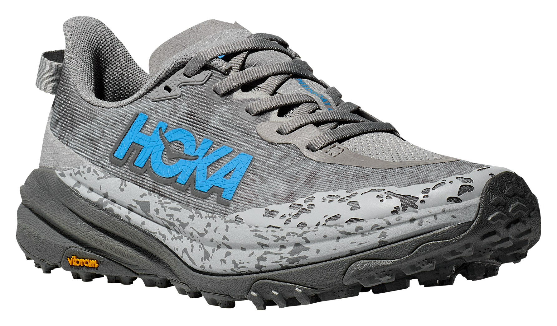 Image of HOKA Speedgoat 6 Trail Running Shoes for Ladies - Stellar Grey/Asteroid