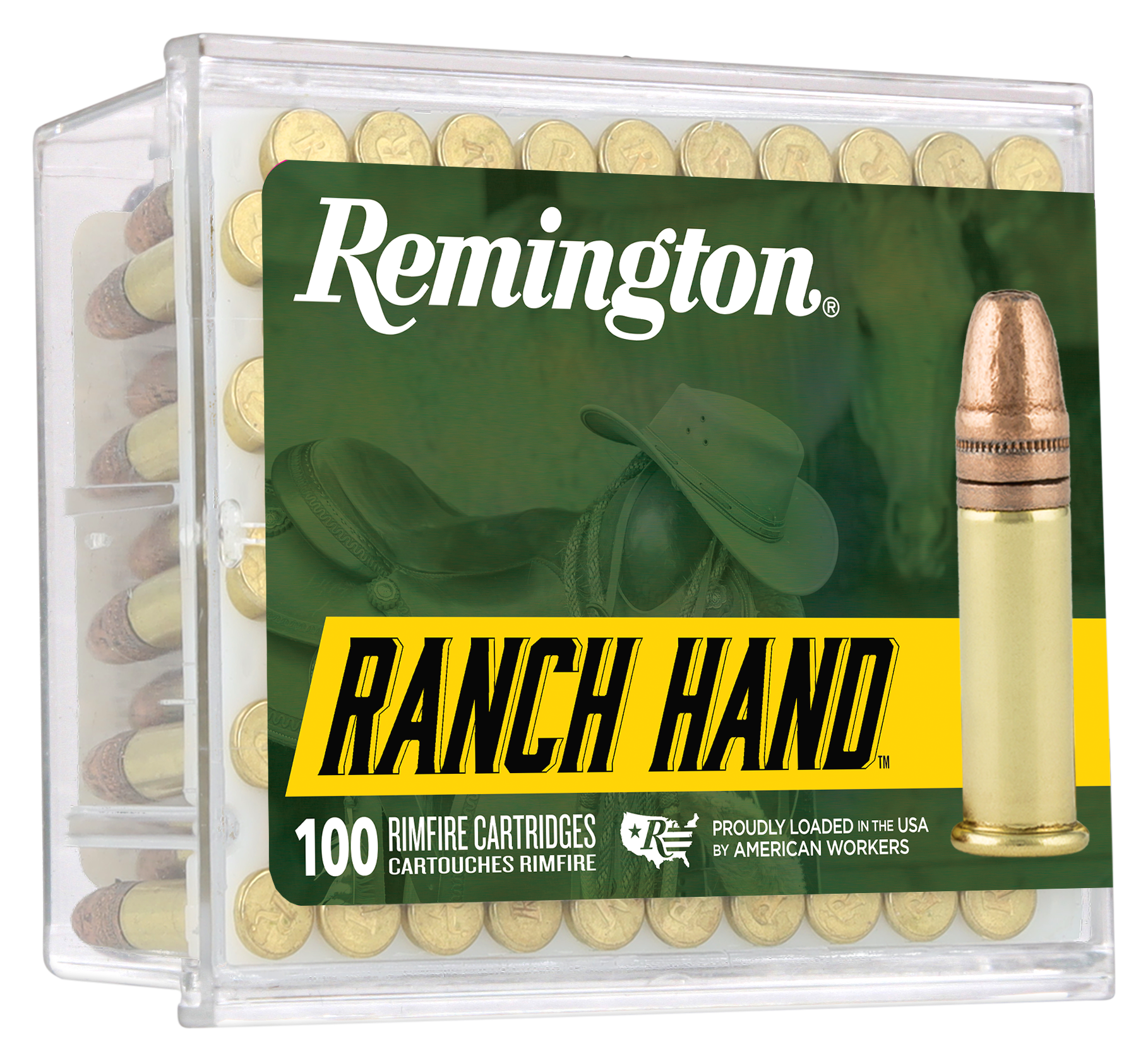 Image of Remington Ranch Hand .22 LR 40 Grain Plated Round Nose Rimfire Ammo