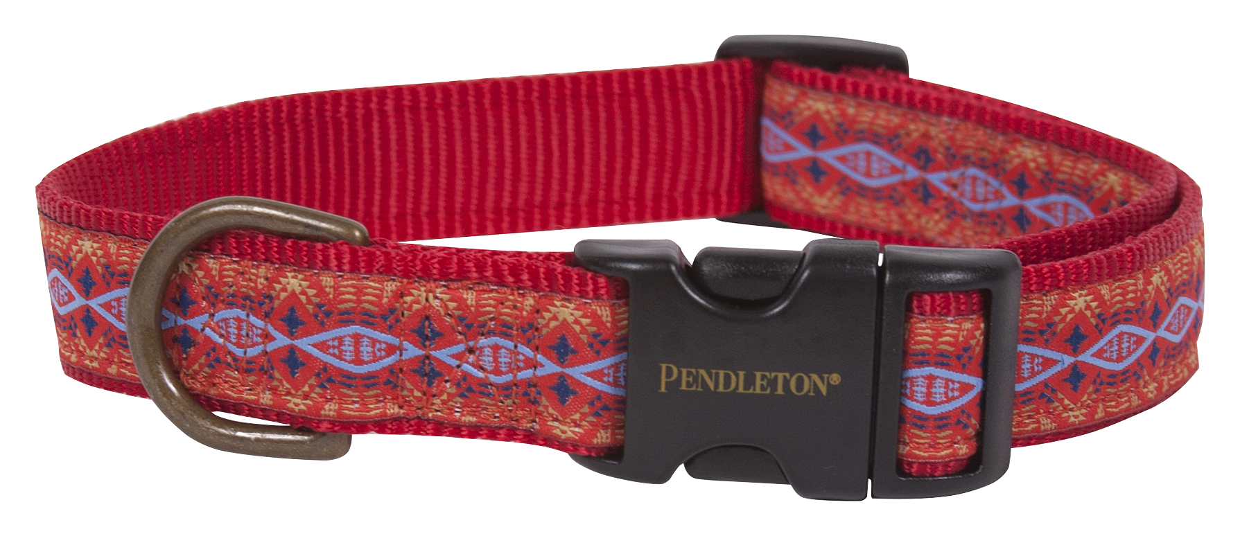 Image of Pendleton Pet Diamond River Dog Collar - Scarlet - L