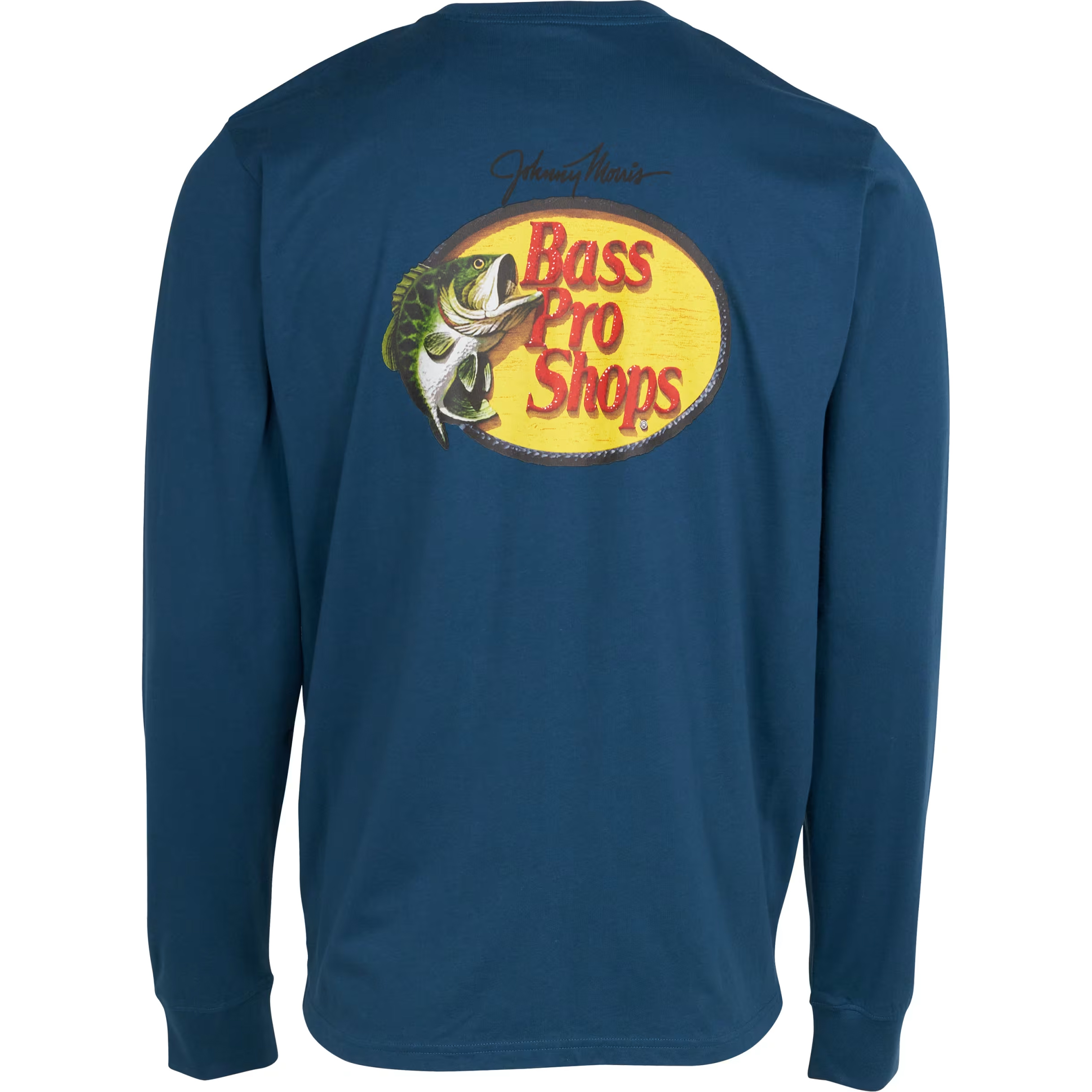 Image of Bass Pro Shops Woodcut Logo Long-Sleeve T-Shirt for Men - Deep Dive