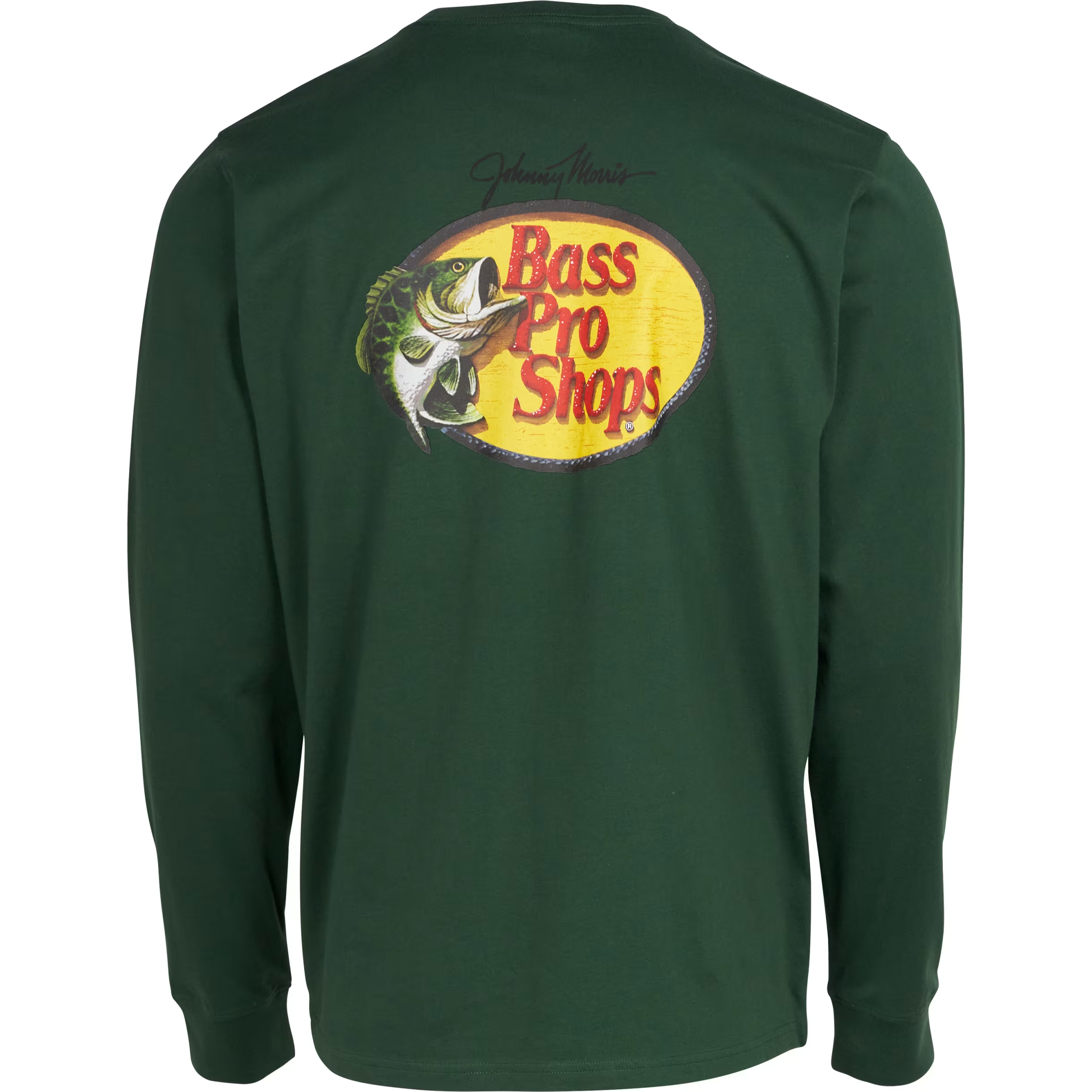 Image of Bass Pro Shops Woodcut Logo Long-Sleeve T-Shirt for Men - Pine Needle