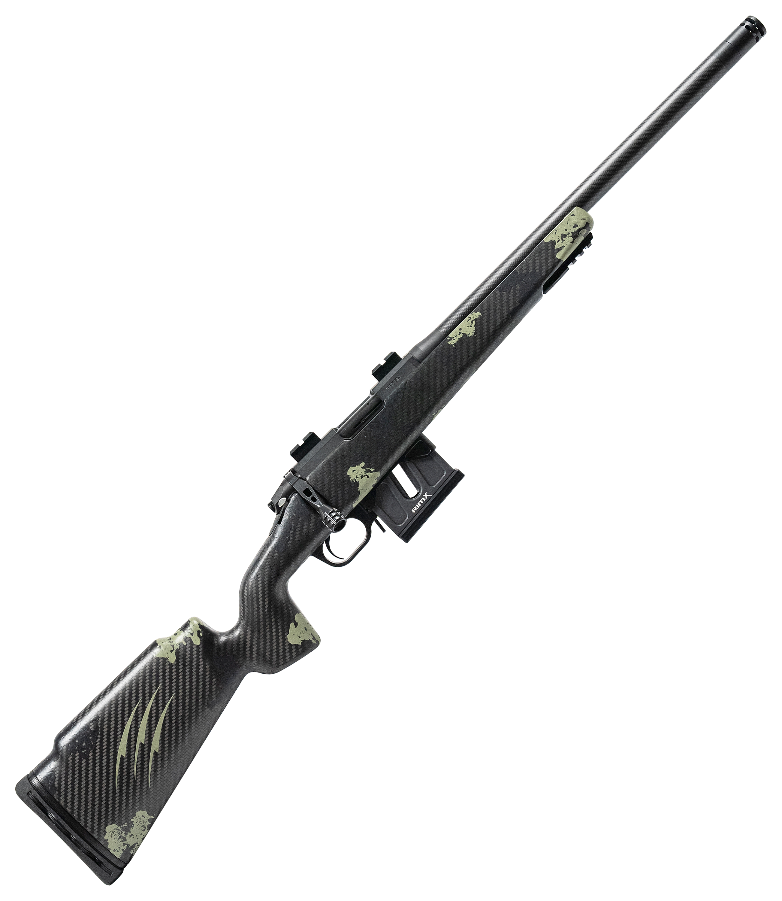 Image of Fierce Firearms Carbon Razor Bolt-Action Rimfire Rifle - .17 HMR - Black and Green