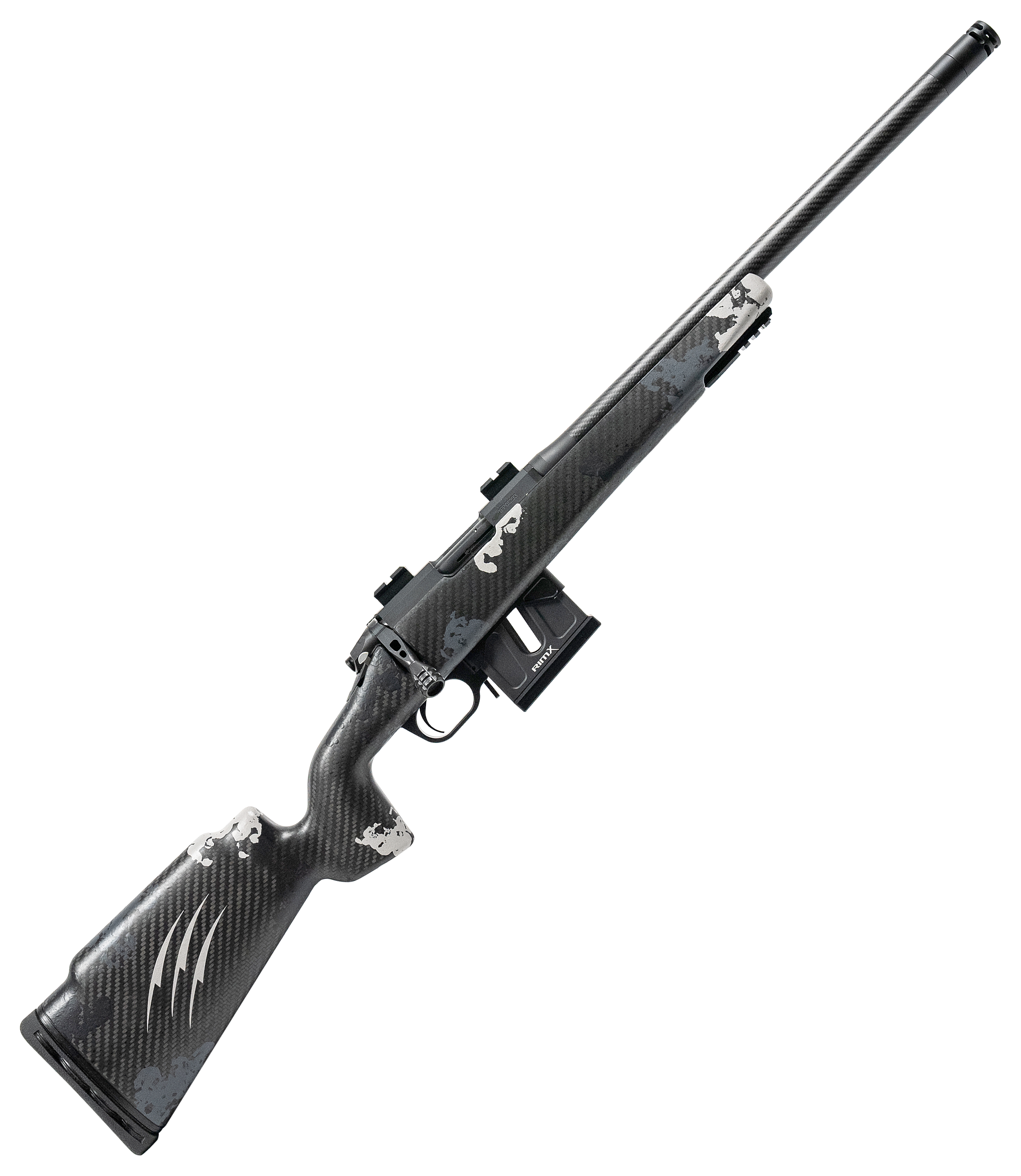 Image of Fierce Firearms Carbon Razor Bolt-Action Rimfire Rifle - .22 LR - Black and Gray