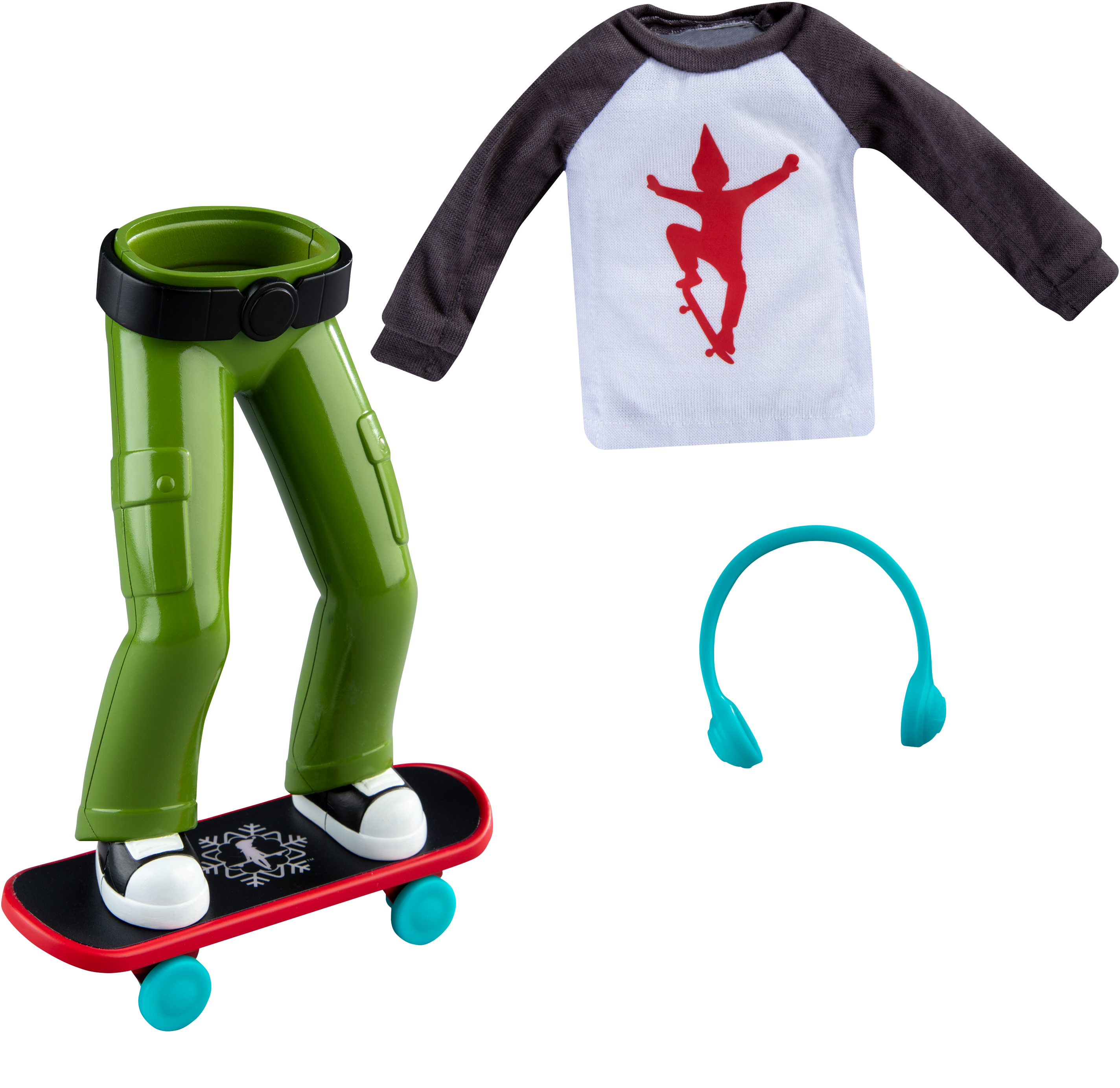 Image of Elf on the Shelf Holly Jolly Skateboard Set