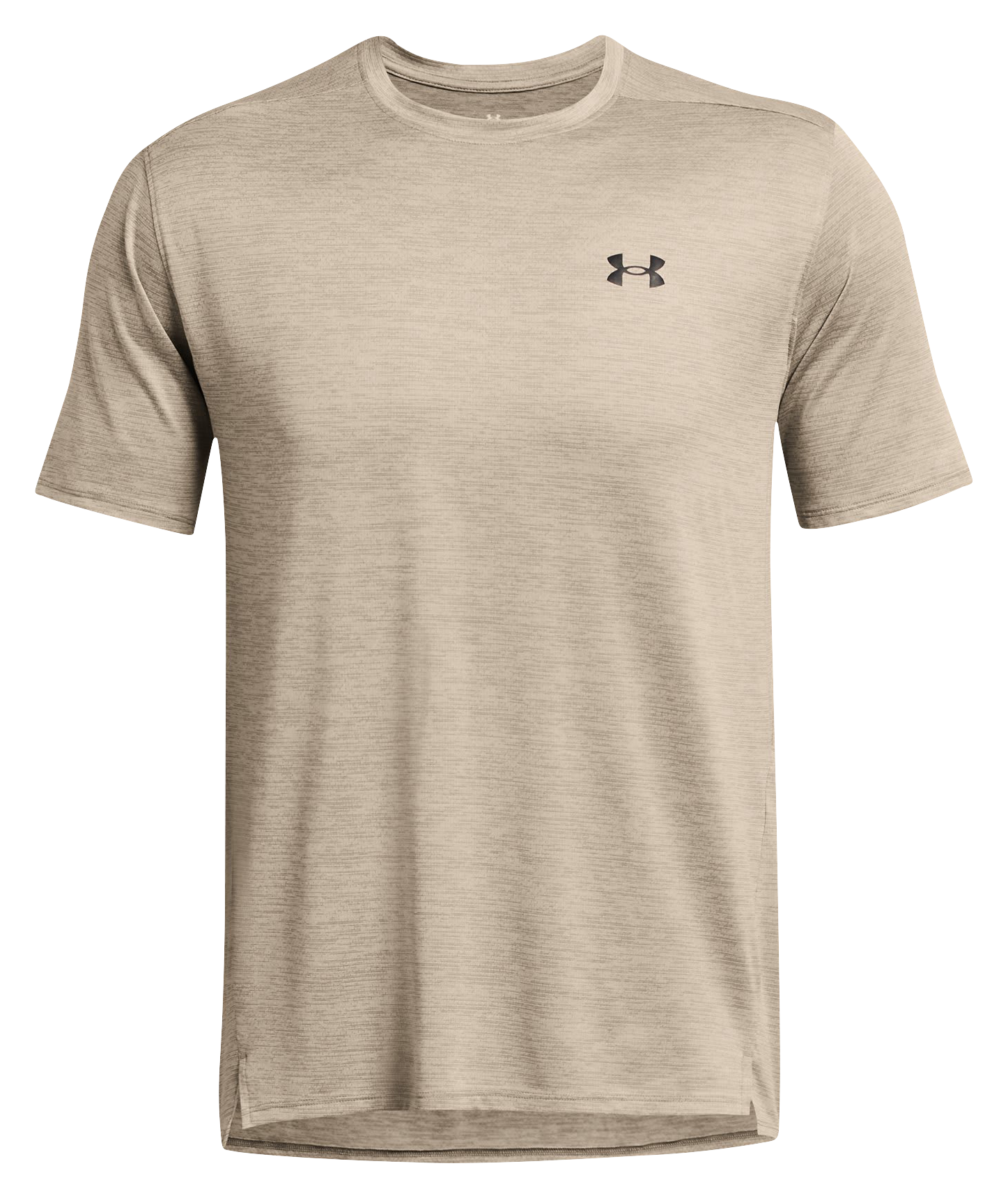 Image of Under Armour UA Tech Vent Short-Sleeve T-Shirt for Men - Timberwolf Taupe/Black