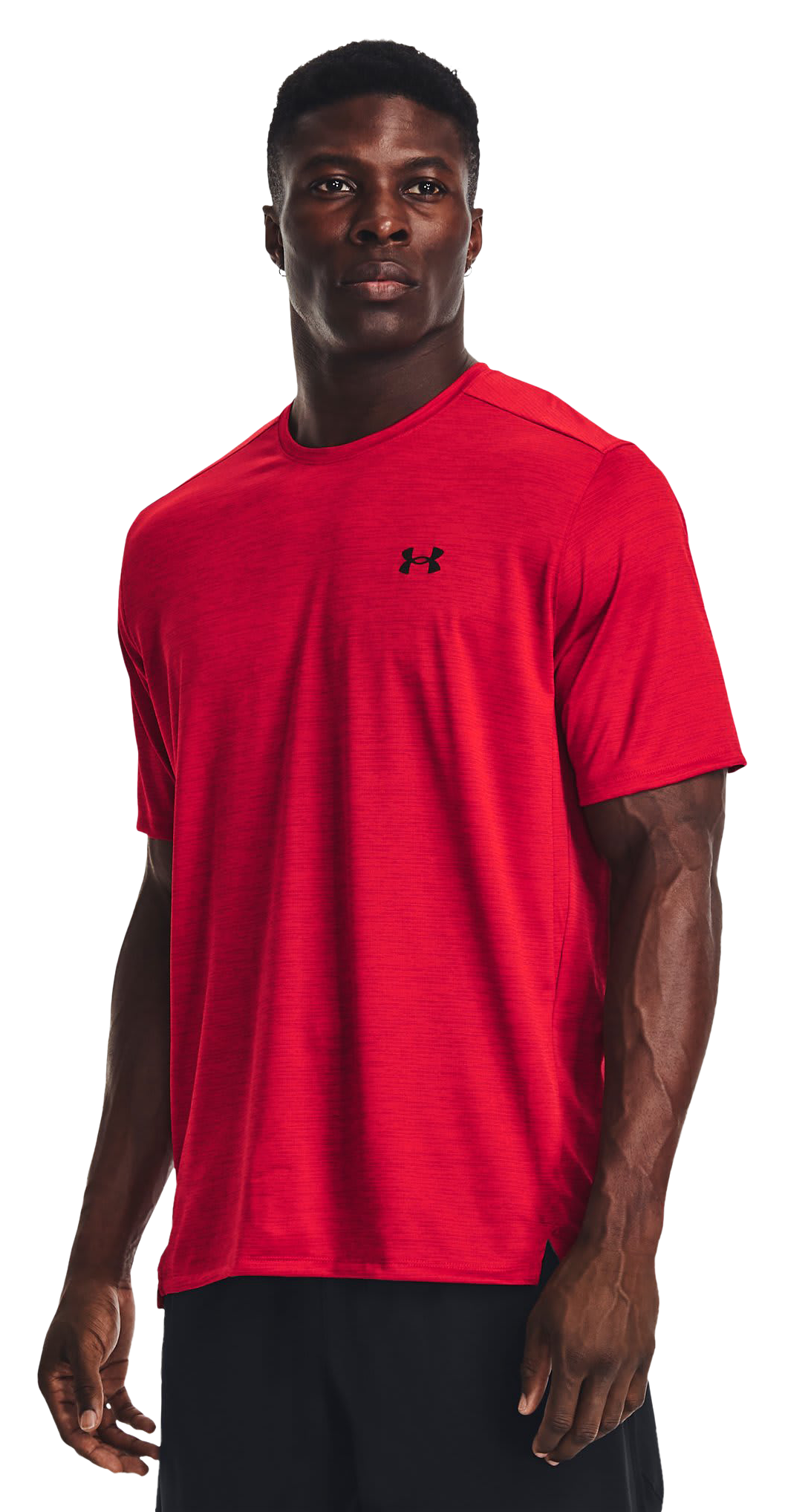 Image of Under Armour UA Tech Vent Short-Sleeve T-Shirt for Men - Red/Black - L