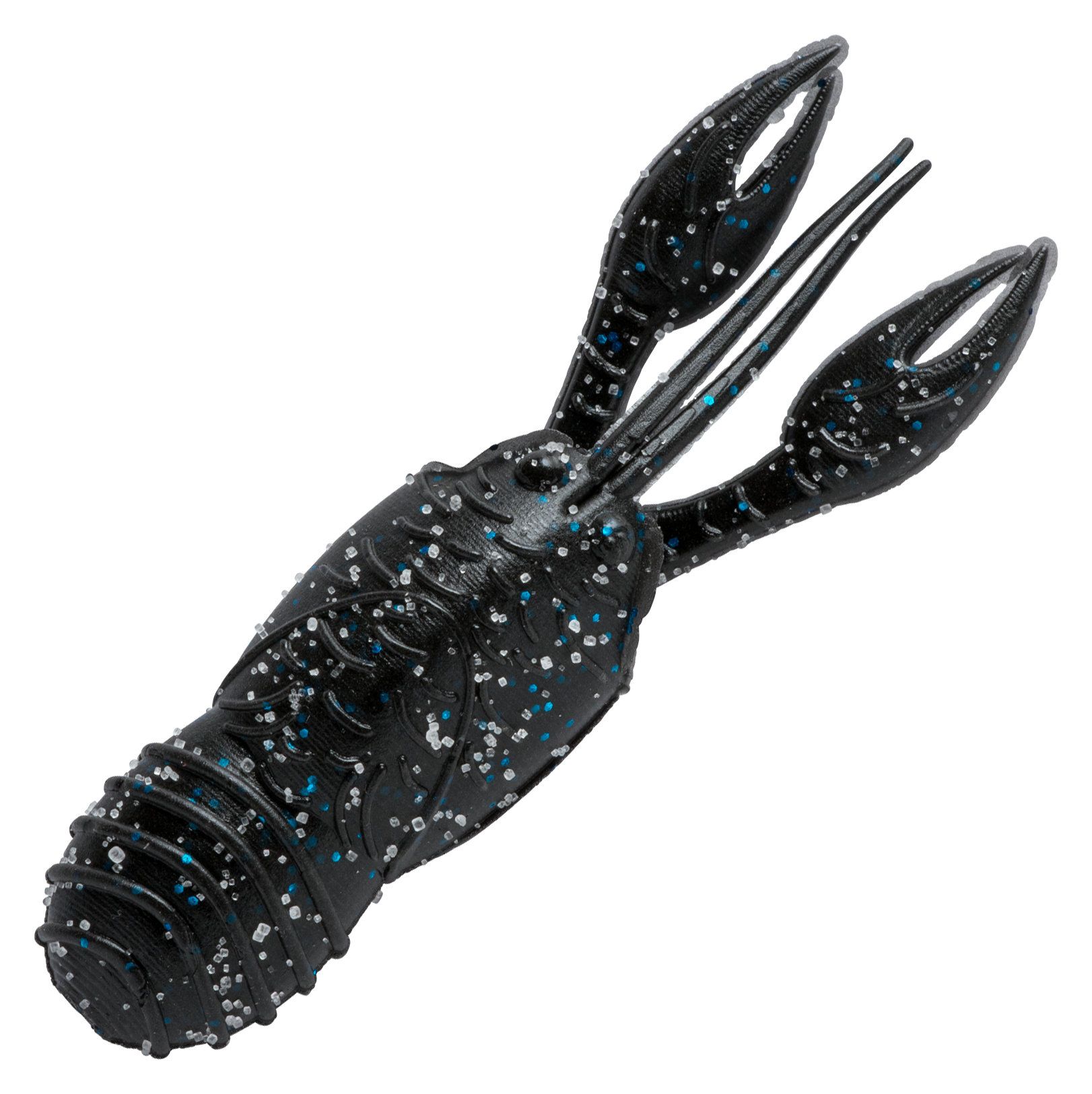 Image of "Great Lakes Finesse Juvy Craw - Black/Blue Flake - 2-1/2"""