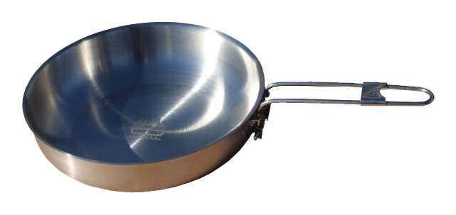 Image of Mr. Outdoors Cookout Stainless Steel Fry Pan with Folding Handle