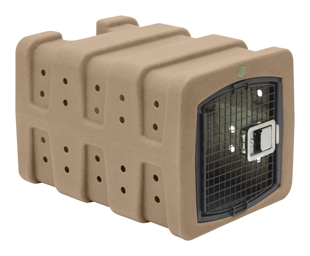 Dakota 283 T1 Low-Profile Dog Kennel with Dakota Guard - Coyote Granite - Dakota 283