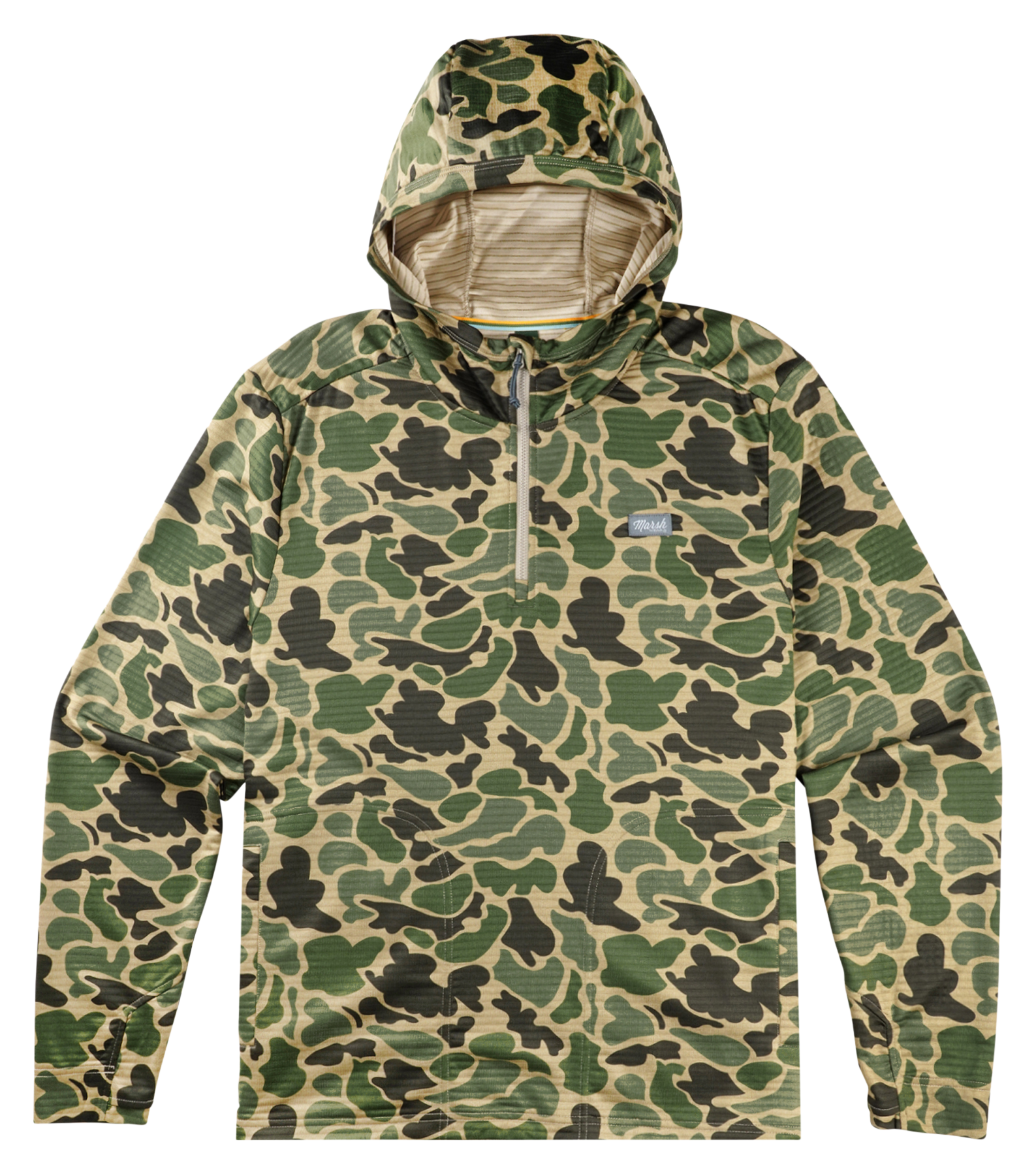 Image of Marsh Wear Sullivan Hagood Tech Hoodie - Green Mallard Camo