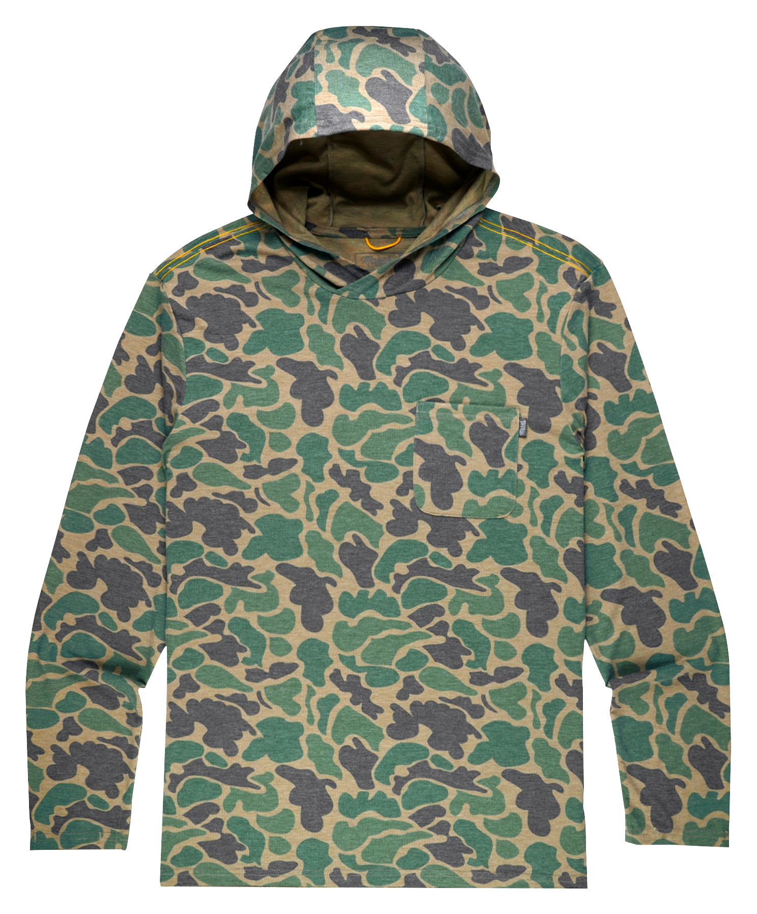 Image of Marsh Wear Buxton Hagood Hoodie for Men - Green Mallard Camo