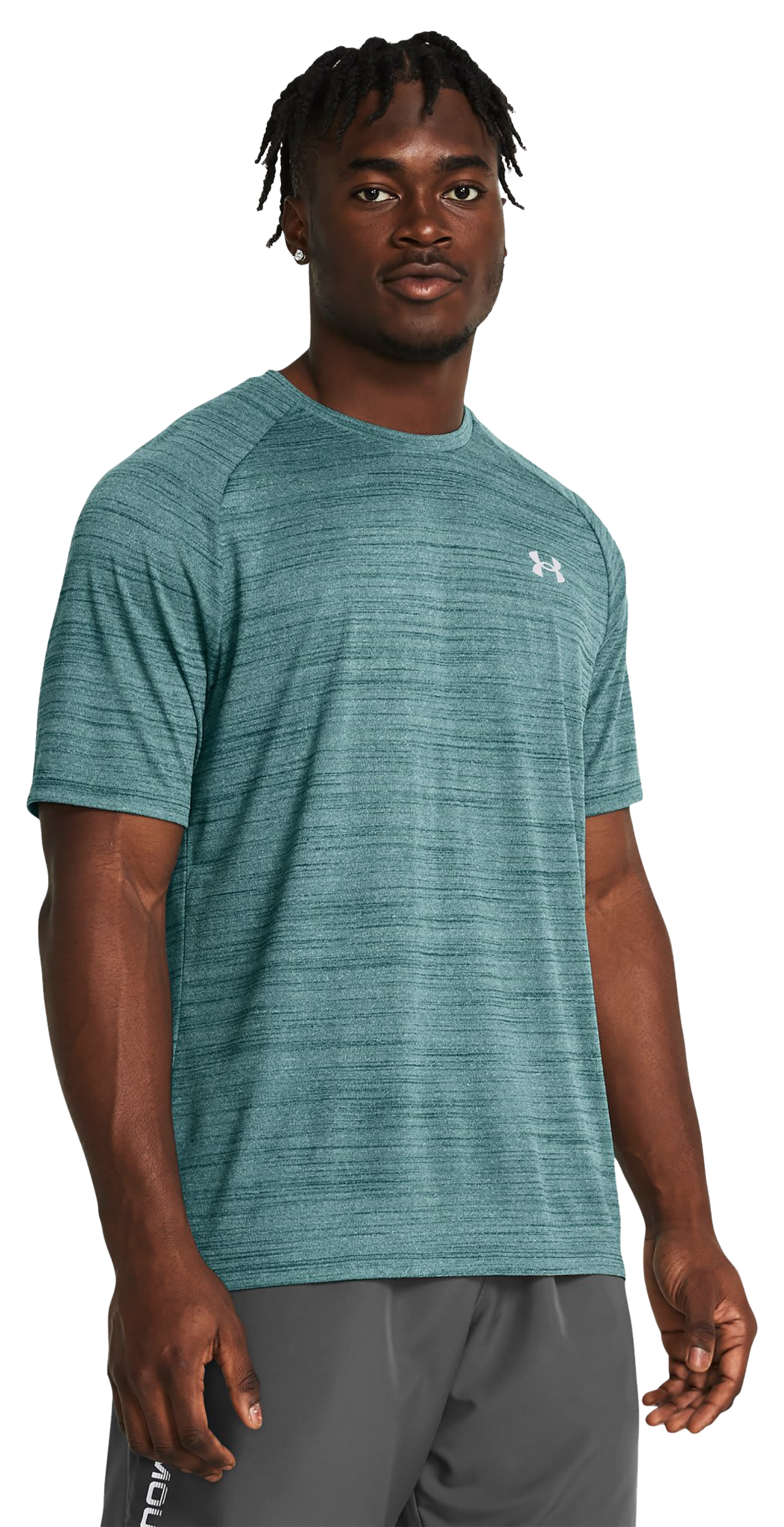 Under Armour Tech 2.0 Tiger Short-Sleeve Shirt for Men - Hydro Teal/Radial Turquoise - 5XL