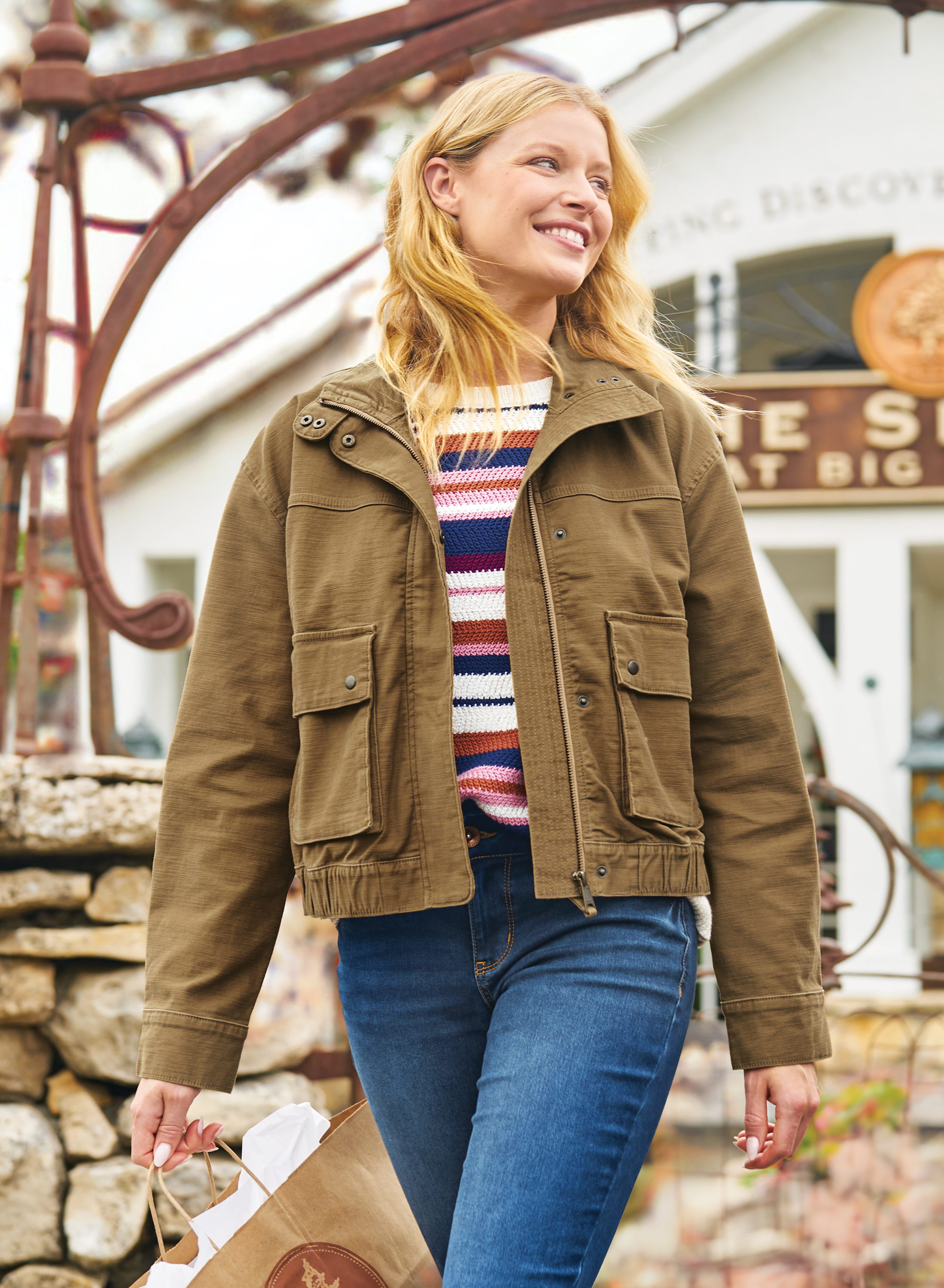 Image of Natural Reflections Canvas Jacket for Ladies - Apple Cinnamon - M