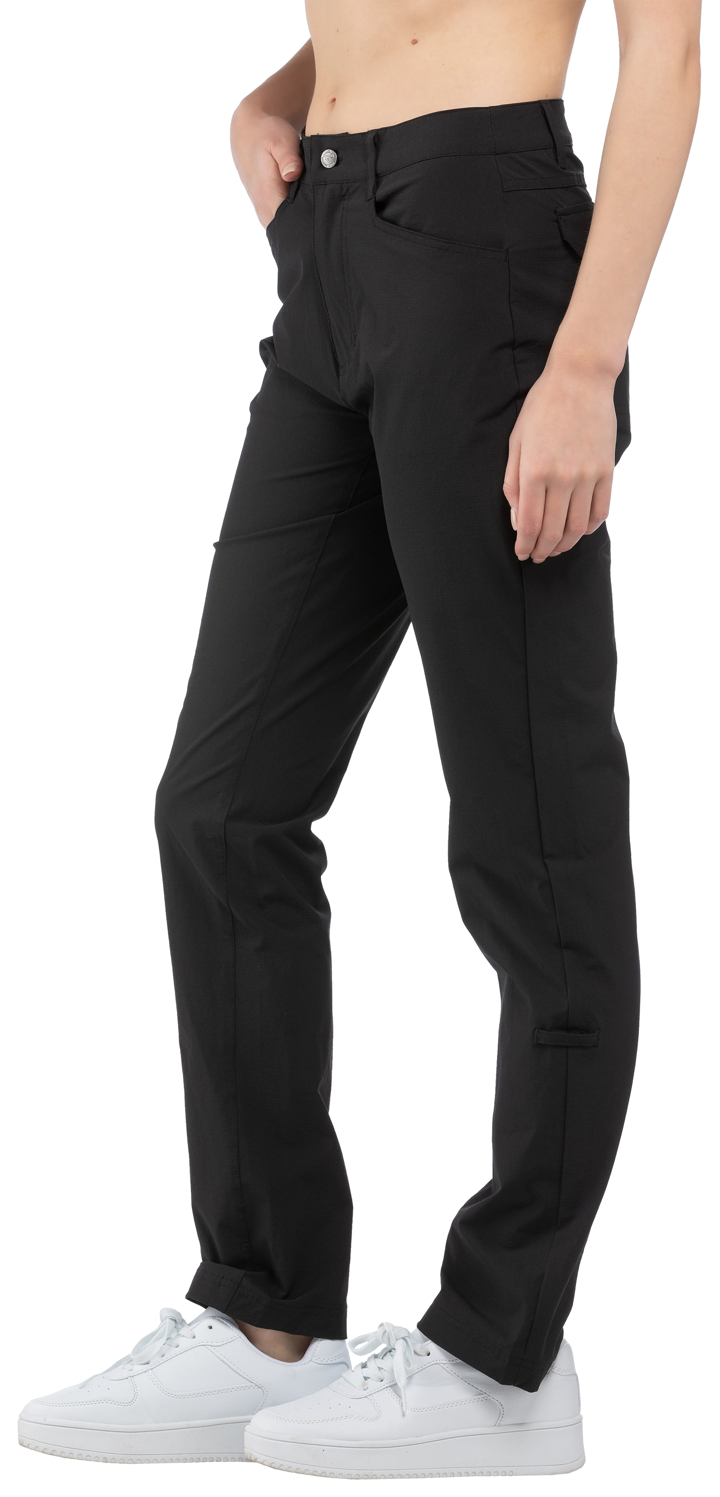 Image of Liv Outdoor Poppy Roll-Up Pants for Ladies - Meteorite Black - XS