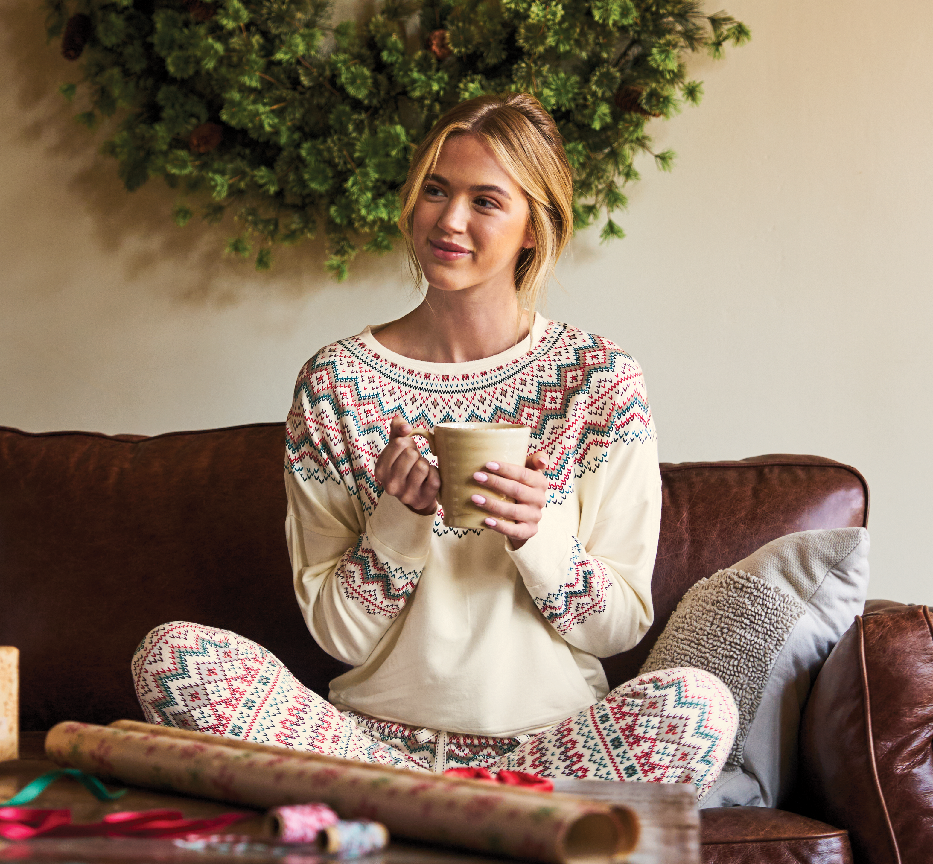 NATURAL REFLECTIONS Fairisle Sweatshirt for Ladies