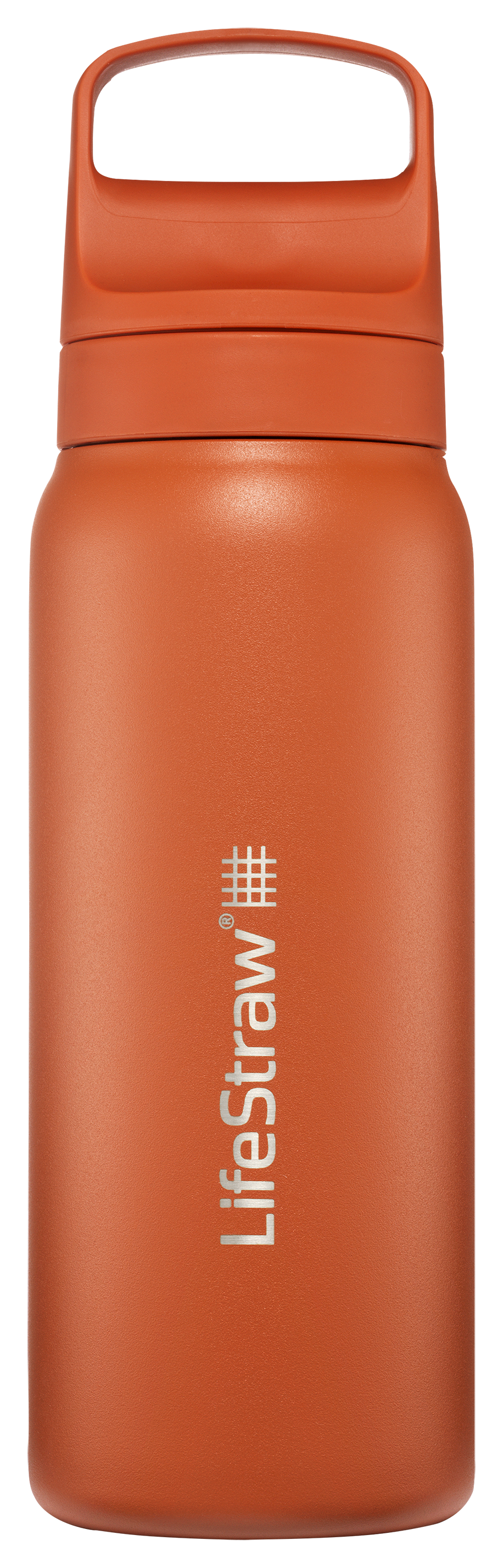 Image of LifeStraw Go Series Insulated Stainless Steel Water Bottle with Filter - Kyoto Orange