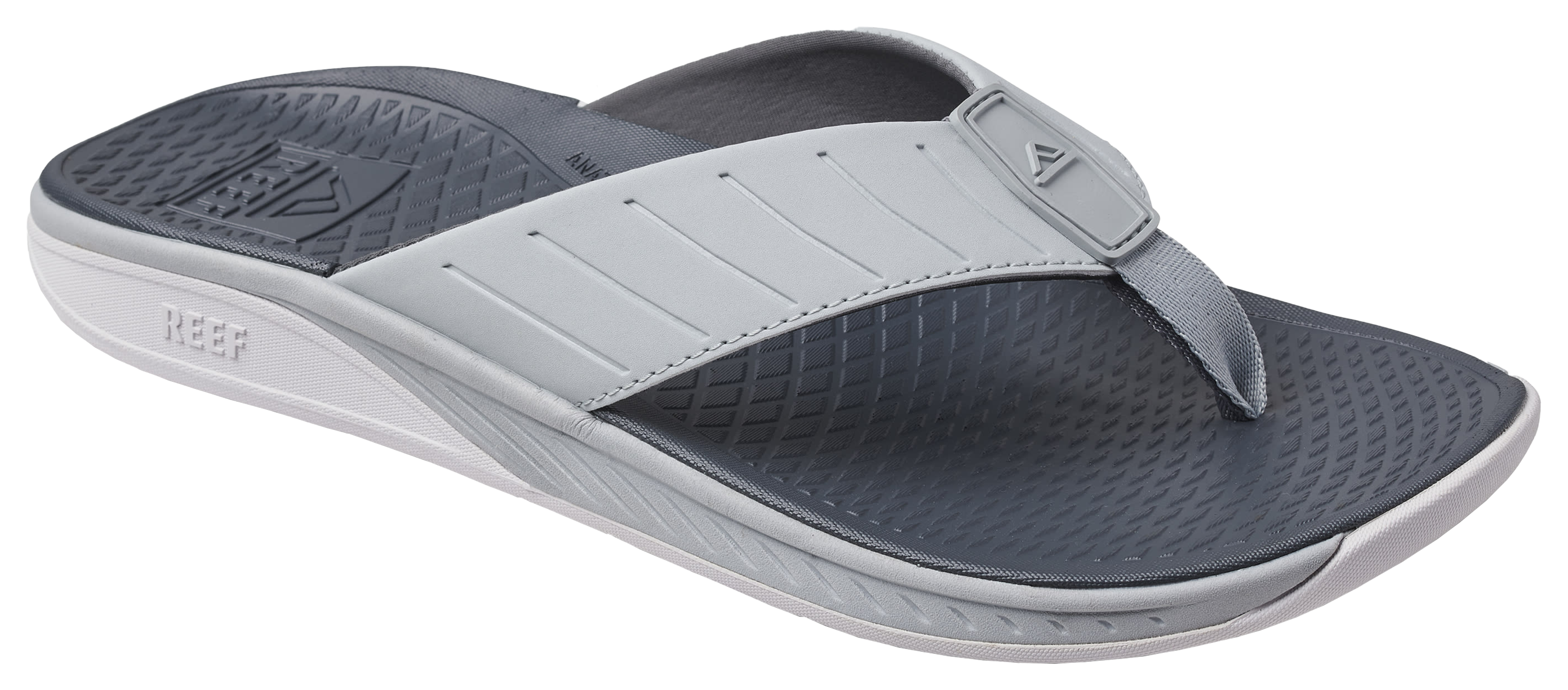 Image of Reef The Deckhand Sandals for Men - Grey
