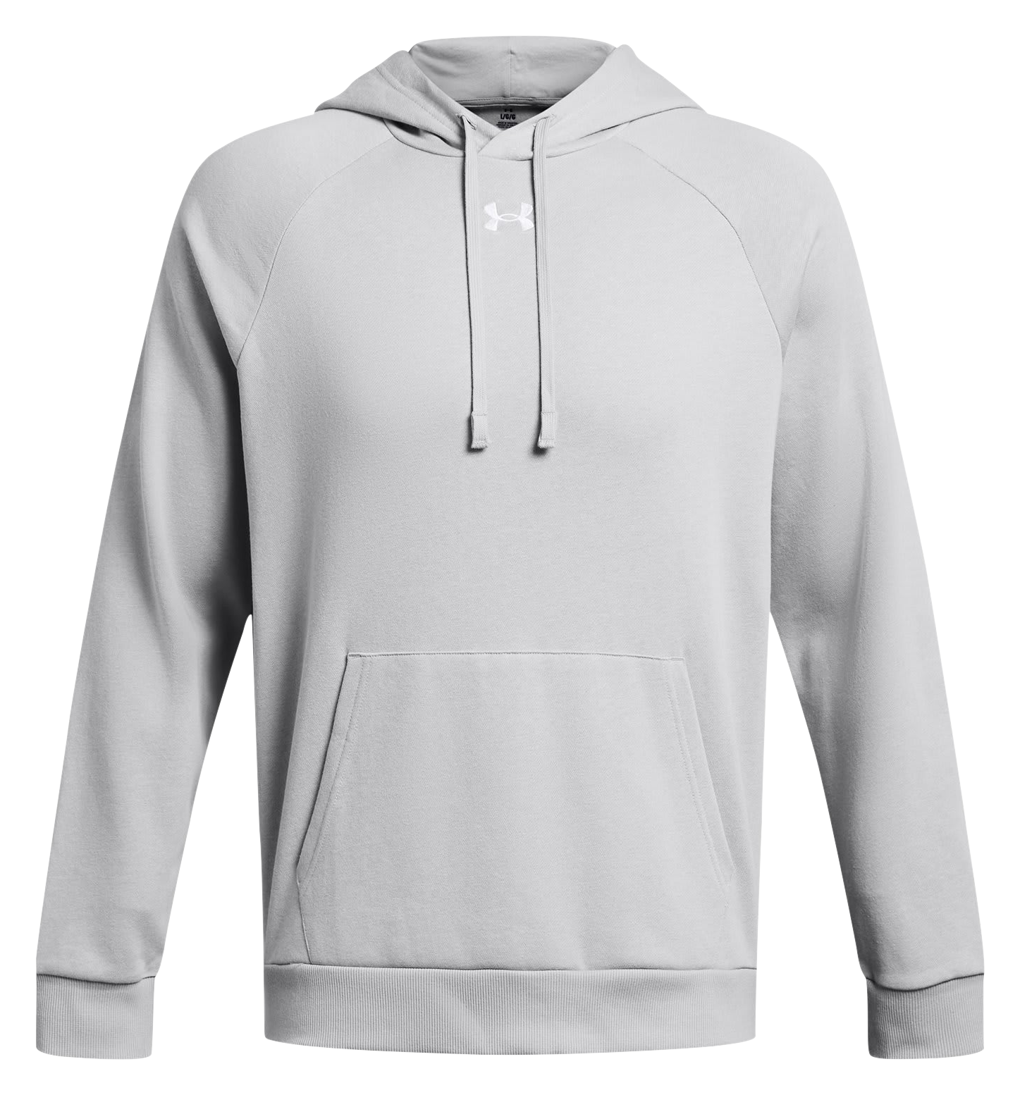 Image of Under Armour UA Rival Fleece Long-Sleeve Hoodie for Men - Mod Gray/White - M