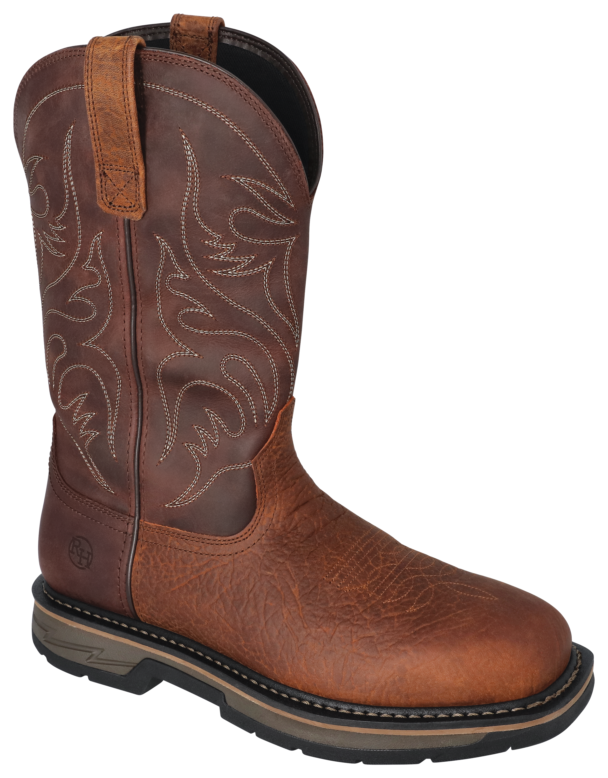 Image of RedHead Ranch Ridgedale Work Waterproof Wellington Boots for Men - Tan/Brown - 9.5W