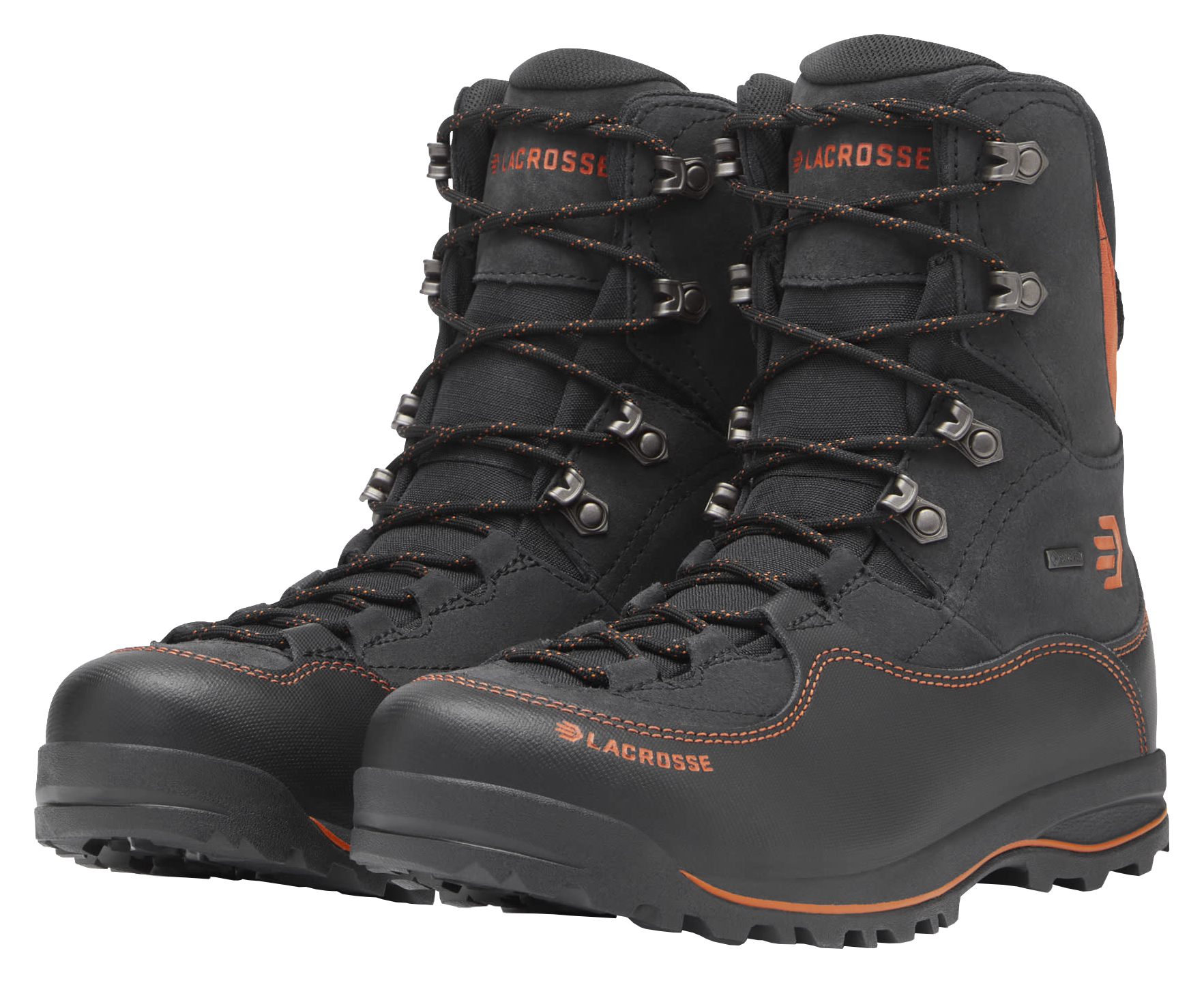 Image of LaCrosse Ursa ES GORE-TEX Waterproof Hunting Boots for Men - Black/Orange - 11M
