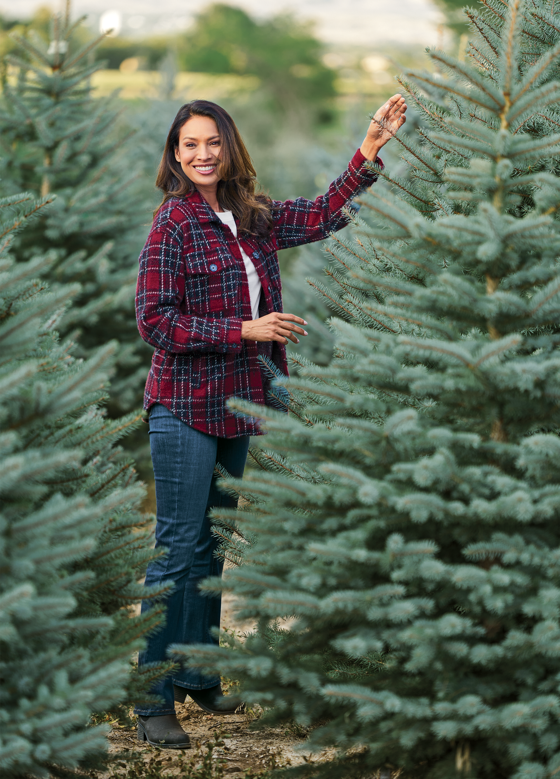 NATURAL REFLECTIONS Plaid Shirt Jac