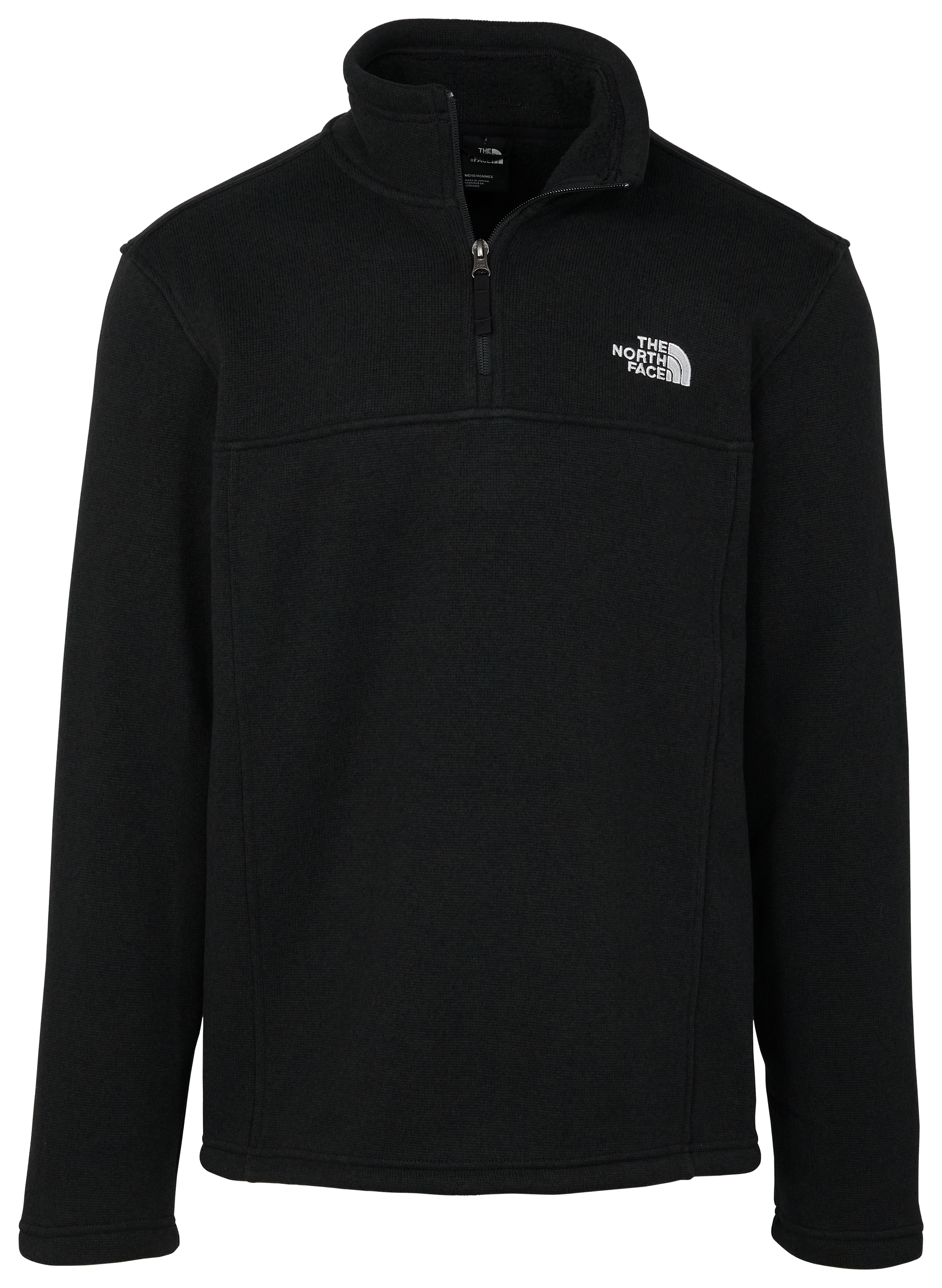 Image of The North Face Tsillan Quarter-Zip Pullover for Men - TNF Black Heather - S