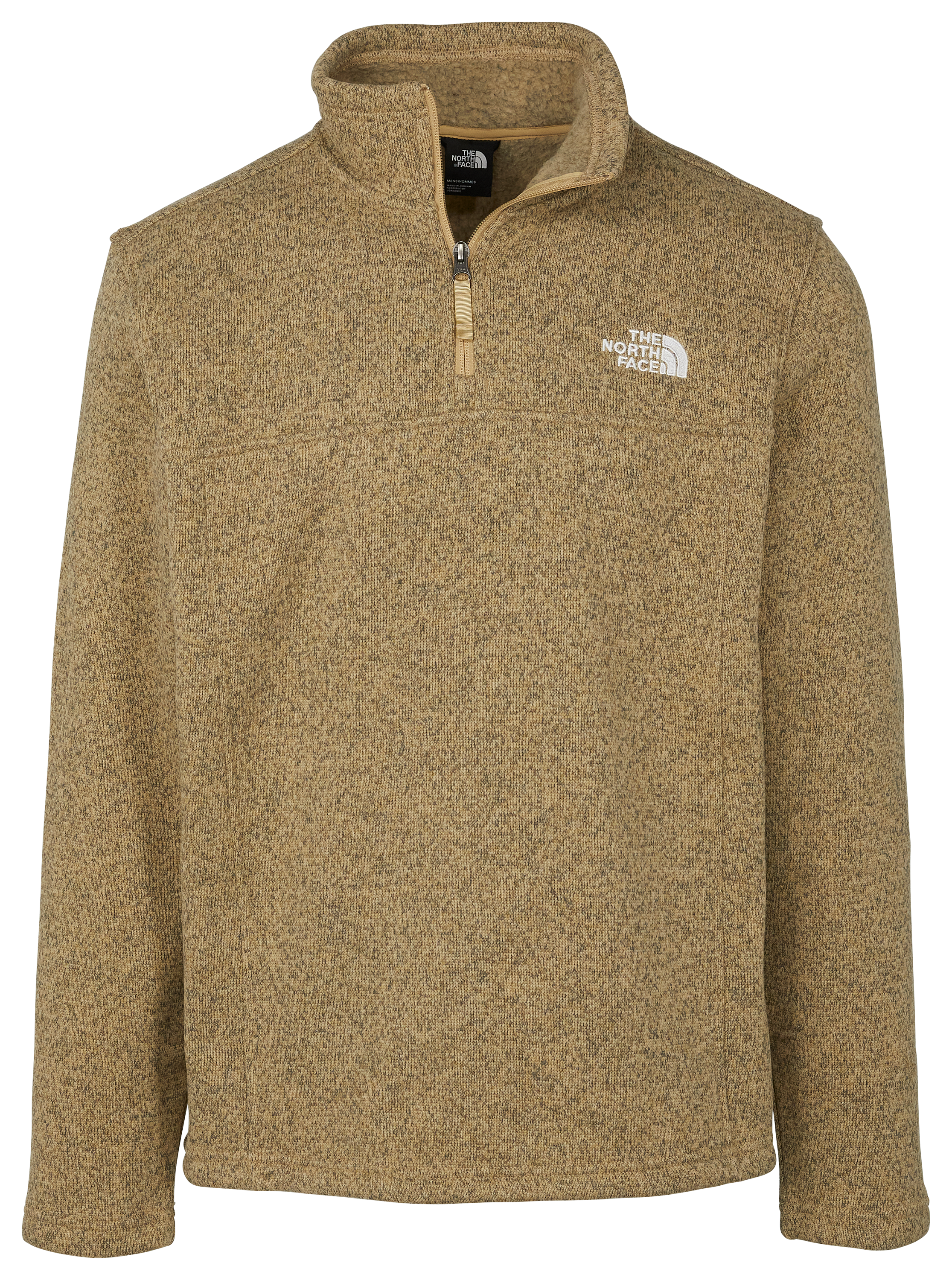 Image of The North Face Tsillan Quarter-Zip Pullover for Men - Khaki Stone Heather - S
