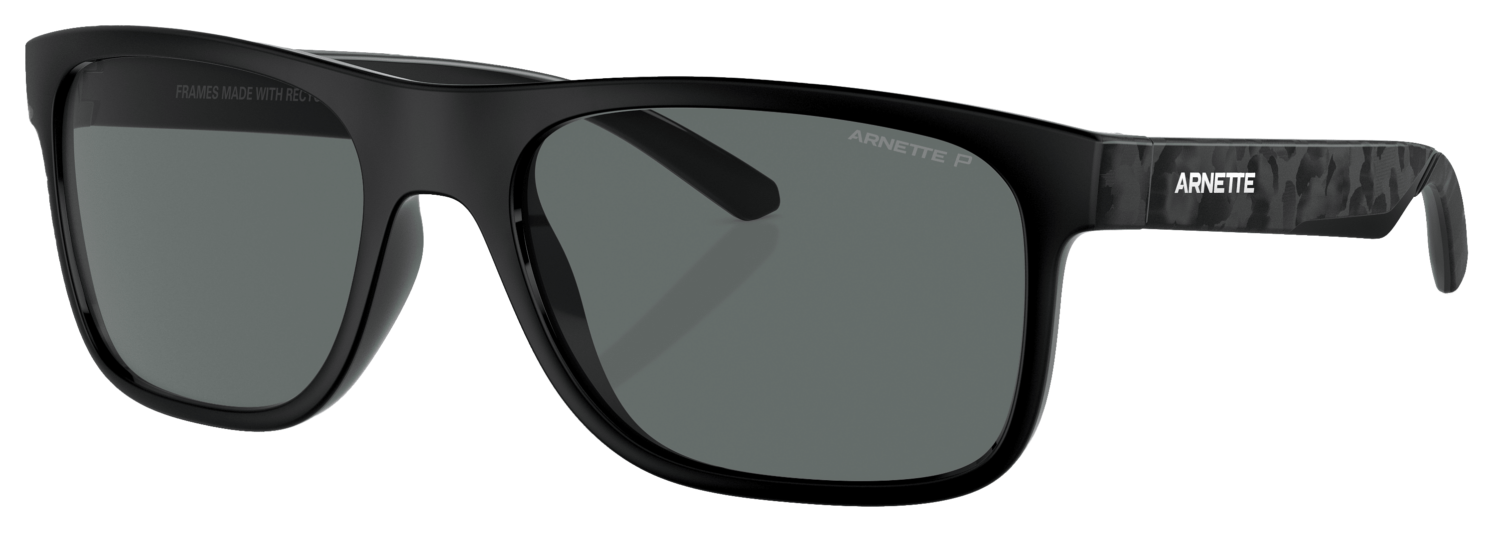 Image of Arnette Khim AN4341 Polarized Sunglasses - Recycled Black/Gray - Large