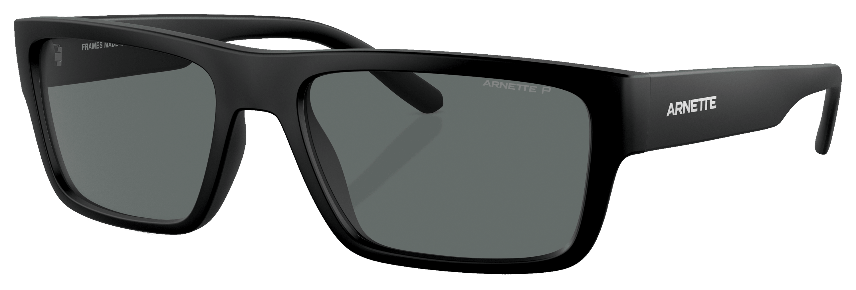 Image of Arnette Phoxer AN4338 Polarized Sunglasses - Matte Recycled Black/Dark Gray - Large