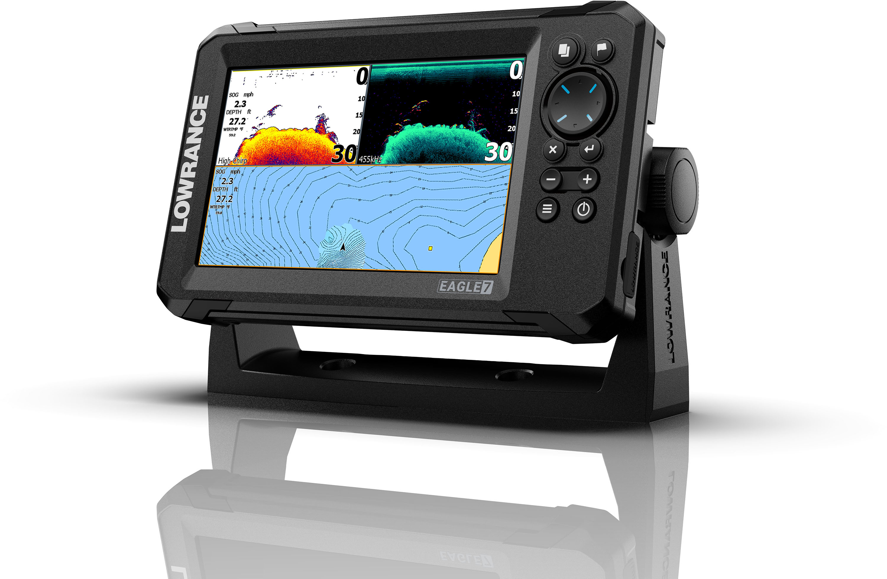 LOWRANCE Eagle 7 Fish Finder/Chartplotter with TripleShot HD Transducer