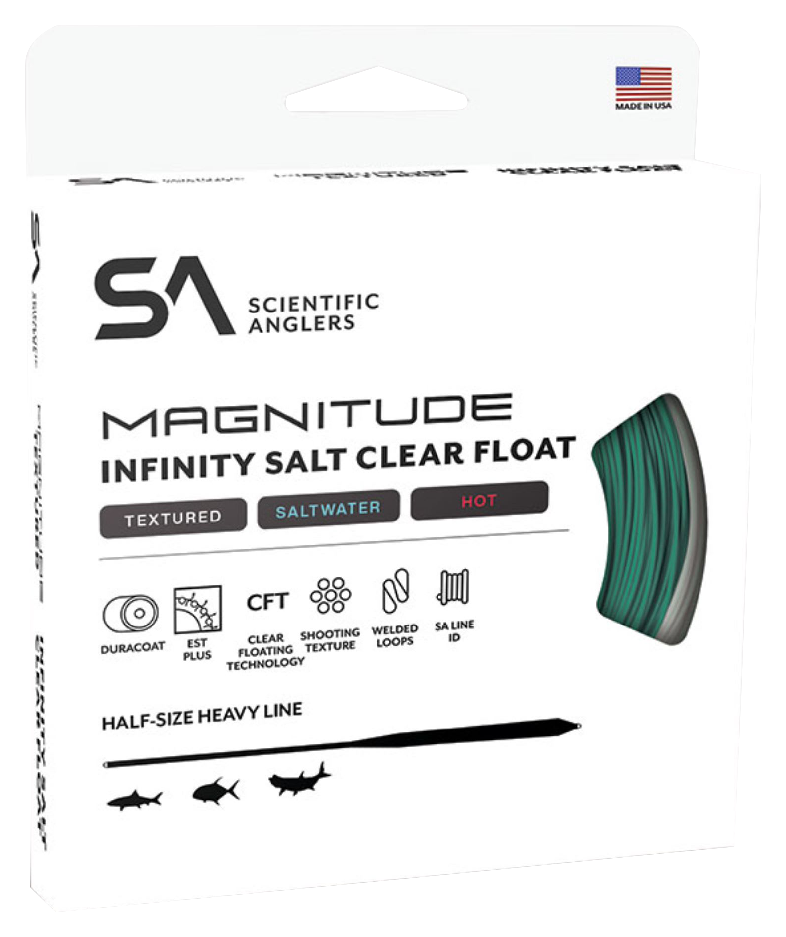 Image of Scientific Anglers Magnitude Textured Infinity Salt Fly Line - Clear - 12