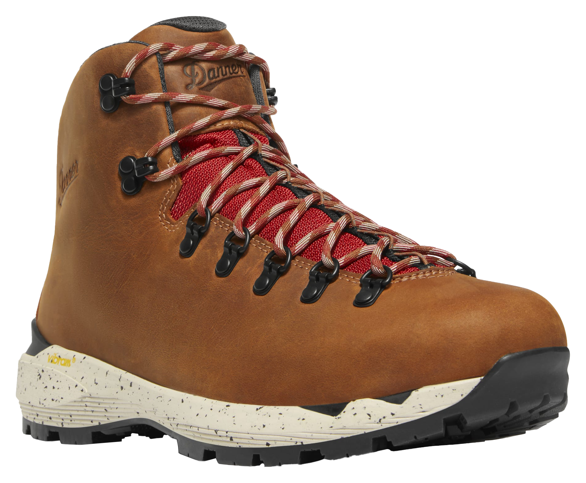 Danner Mountain 600 Evo GORE-TEX Hiking Boots for Men | Bass Pro Shops - Mocha Brown/Rhodo Red - 8.5M