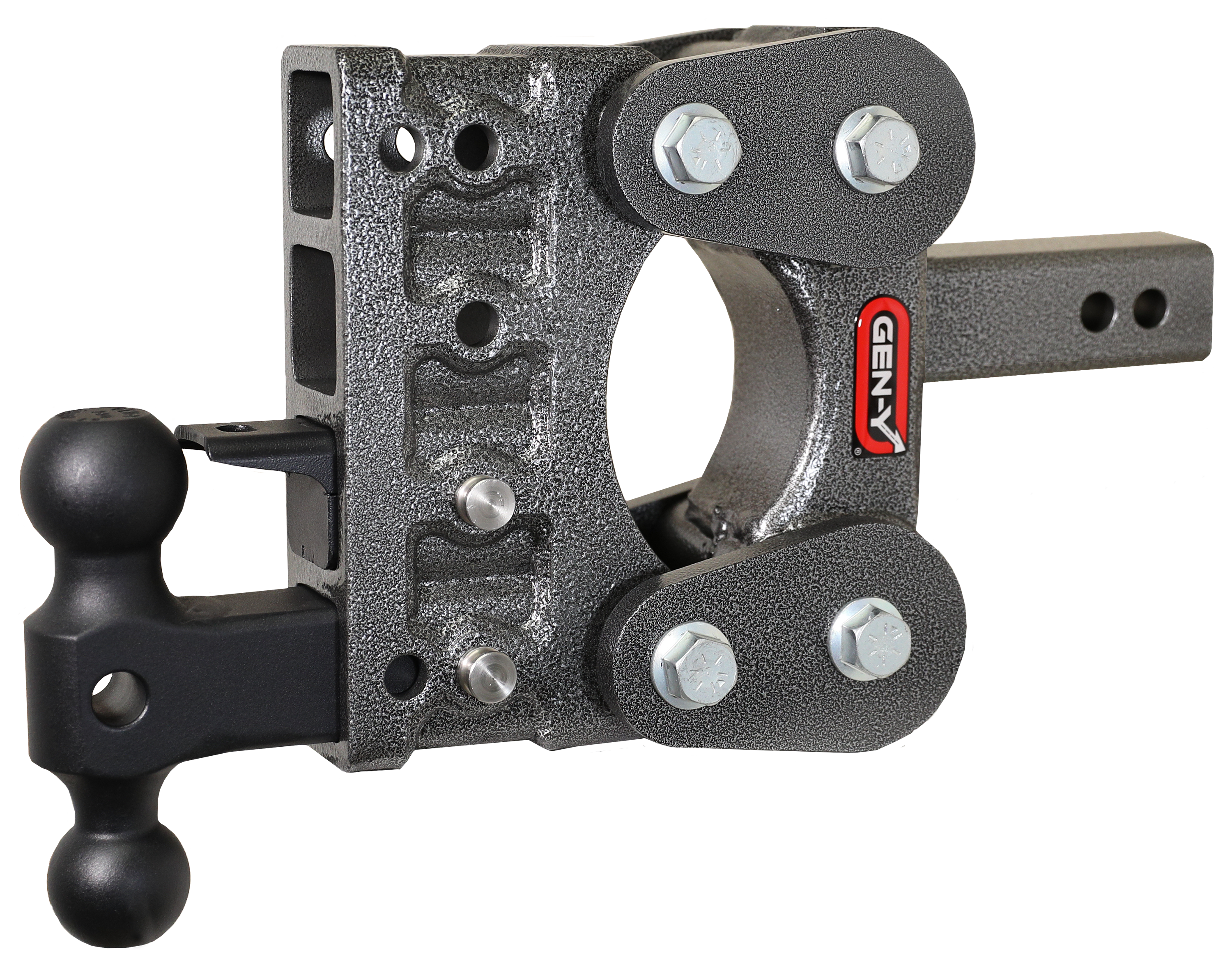 GEN-Y HITCH The BOSS Torsion-Flex Shank 10K Drop Hitch with Dual Ball and Pintle Lock