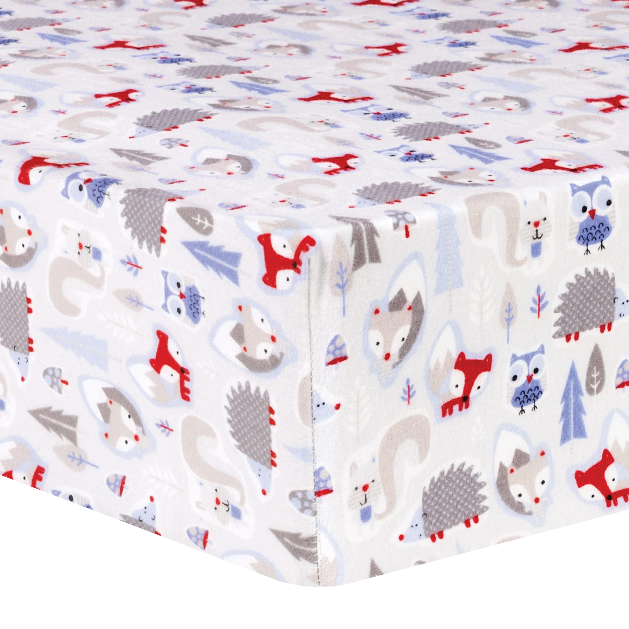 Image of Trend Lab Winter Forest Deluxe Flannel Fitted Crib Sheet