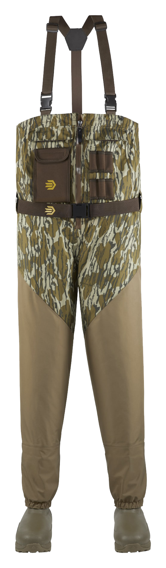 LaCrosse Alpha Agility Select Insulated Front-Zip Breathable Hunting Waders for Men - Mossy Oak Original Bottomland - 7/Medium