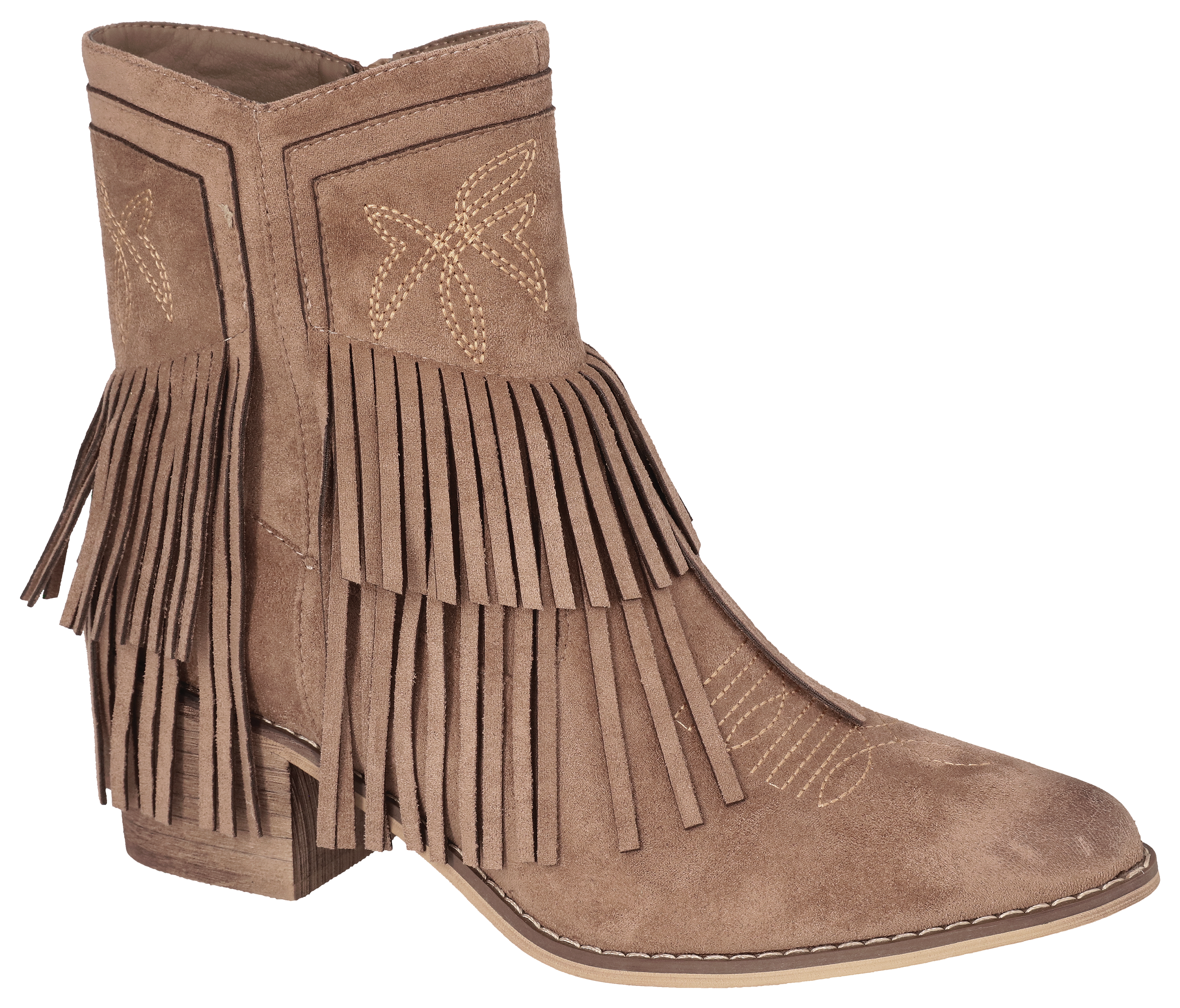 Image of Natural Reflections Journey Tassel Boots - Taupe - 10M