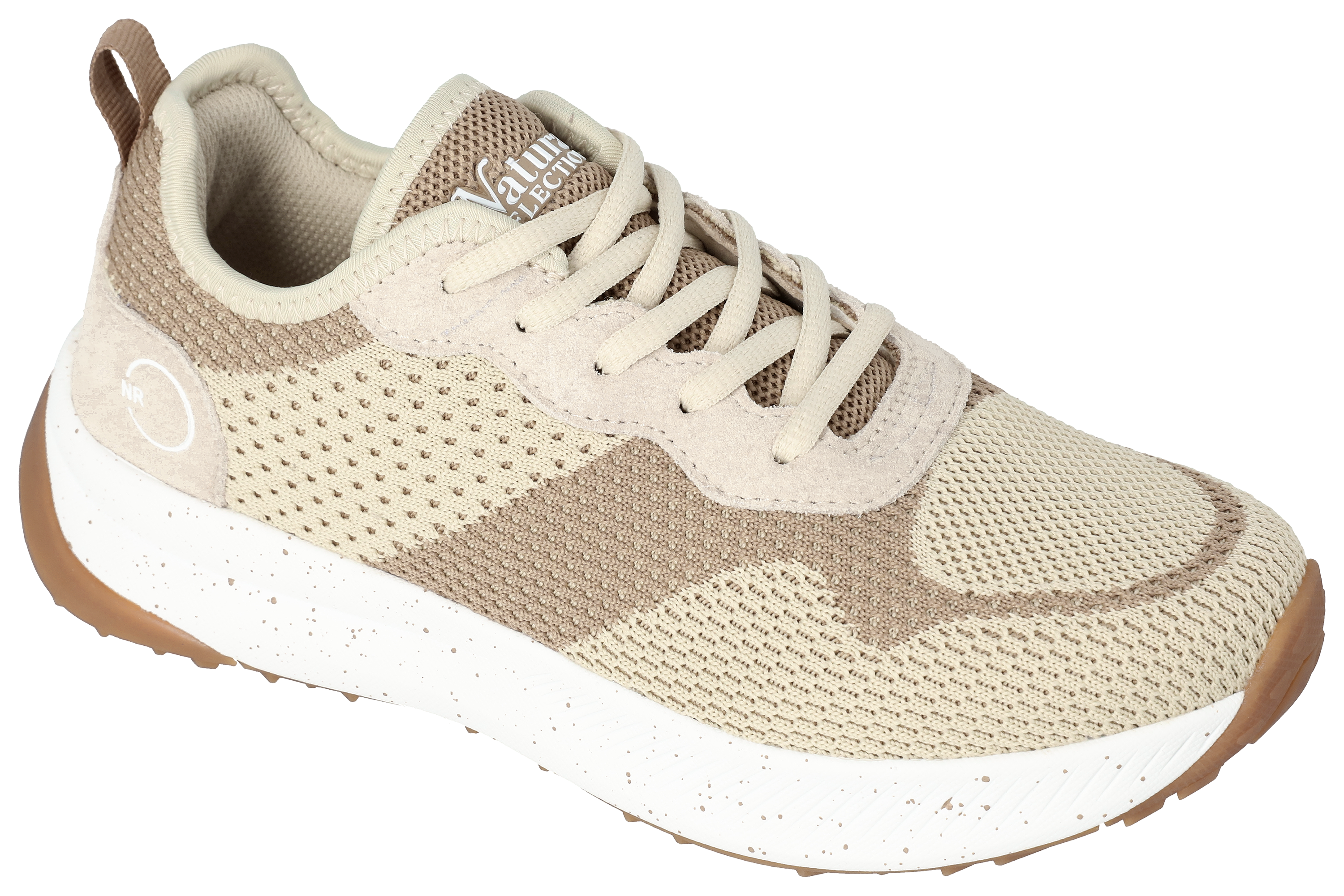 Image of Natural Reflections Aura Lace-Up Casual Shoes - Beige Brown