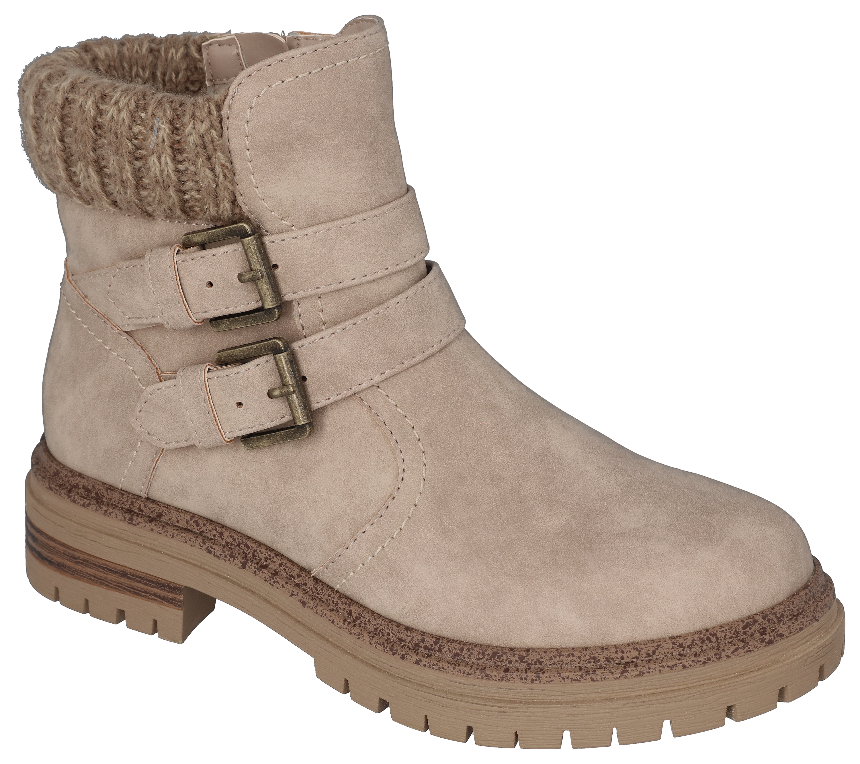 NATURAL REFLECTIONS Mlynn Buckle Side-Zip Boots for Ladies